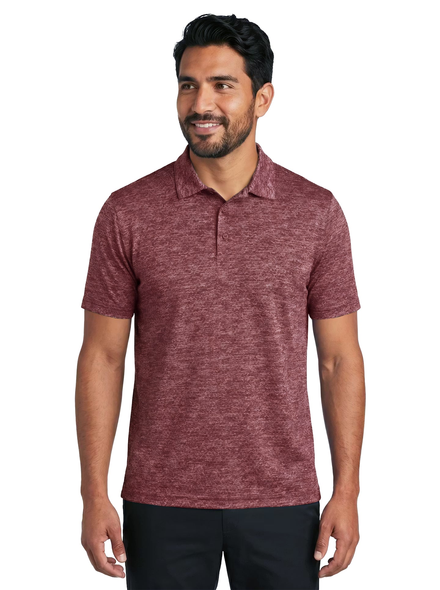 1308-HJK Men's Honeycomb Jacquard Polo