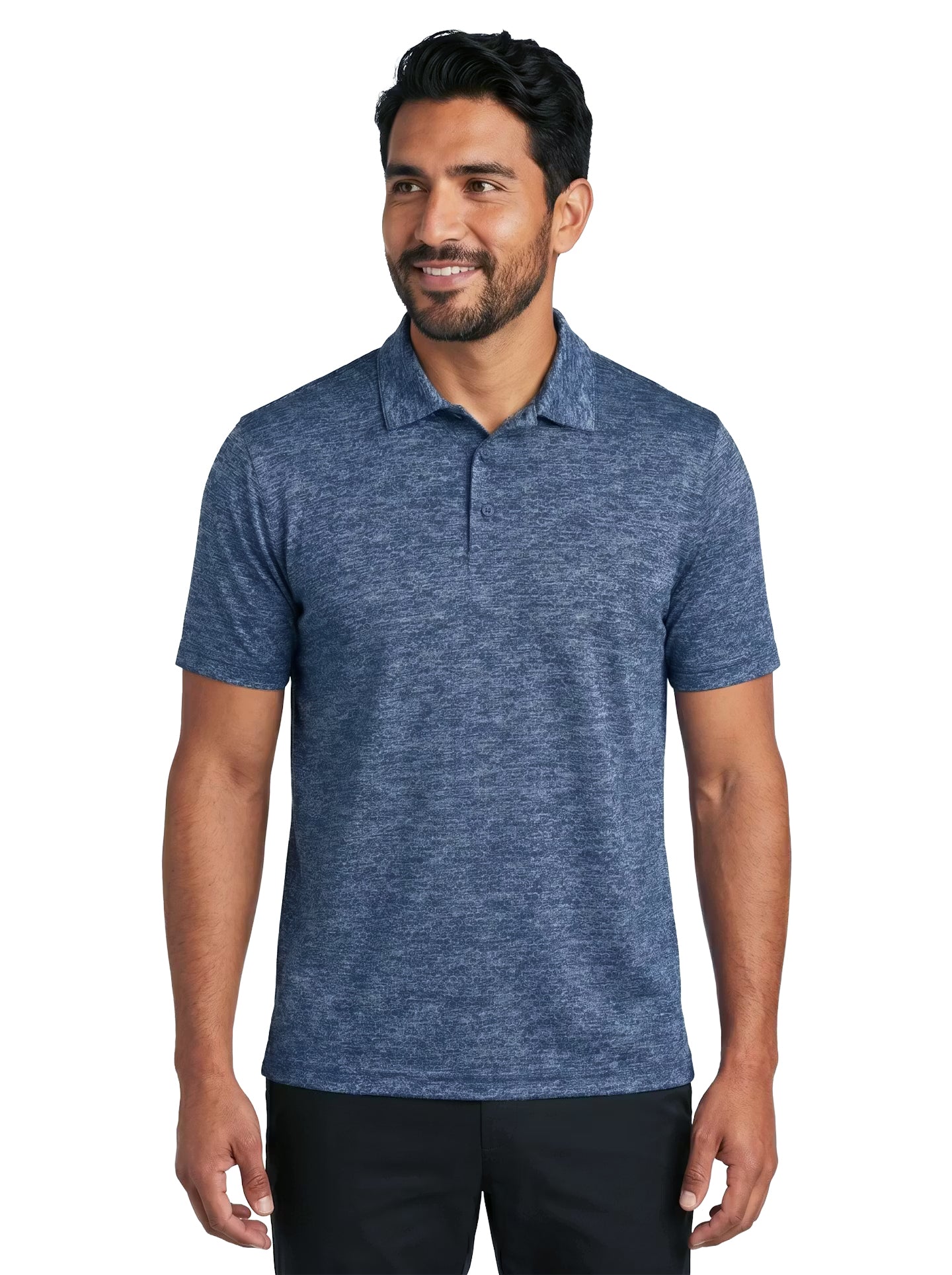 1308-HJK Men's Honeycomb Jacquard Polo