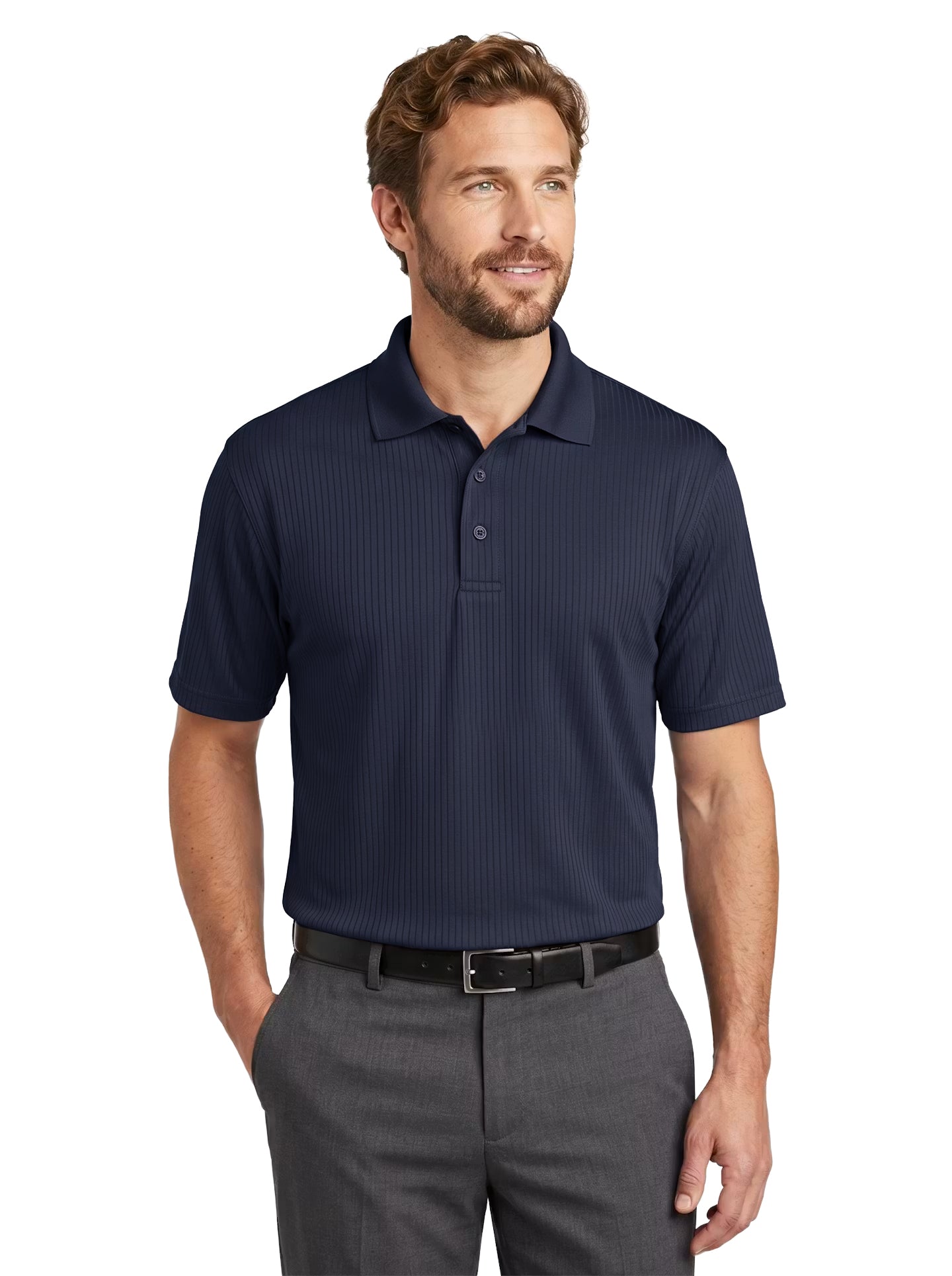 1312-DNP Men's Drop Needle Polo