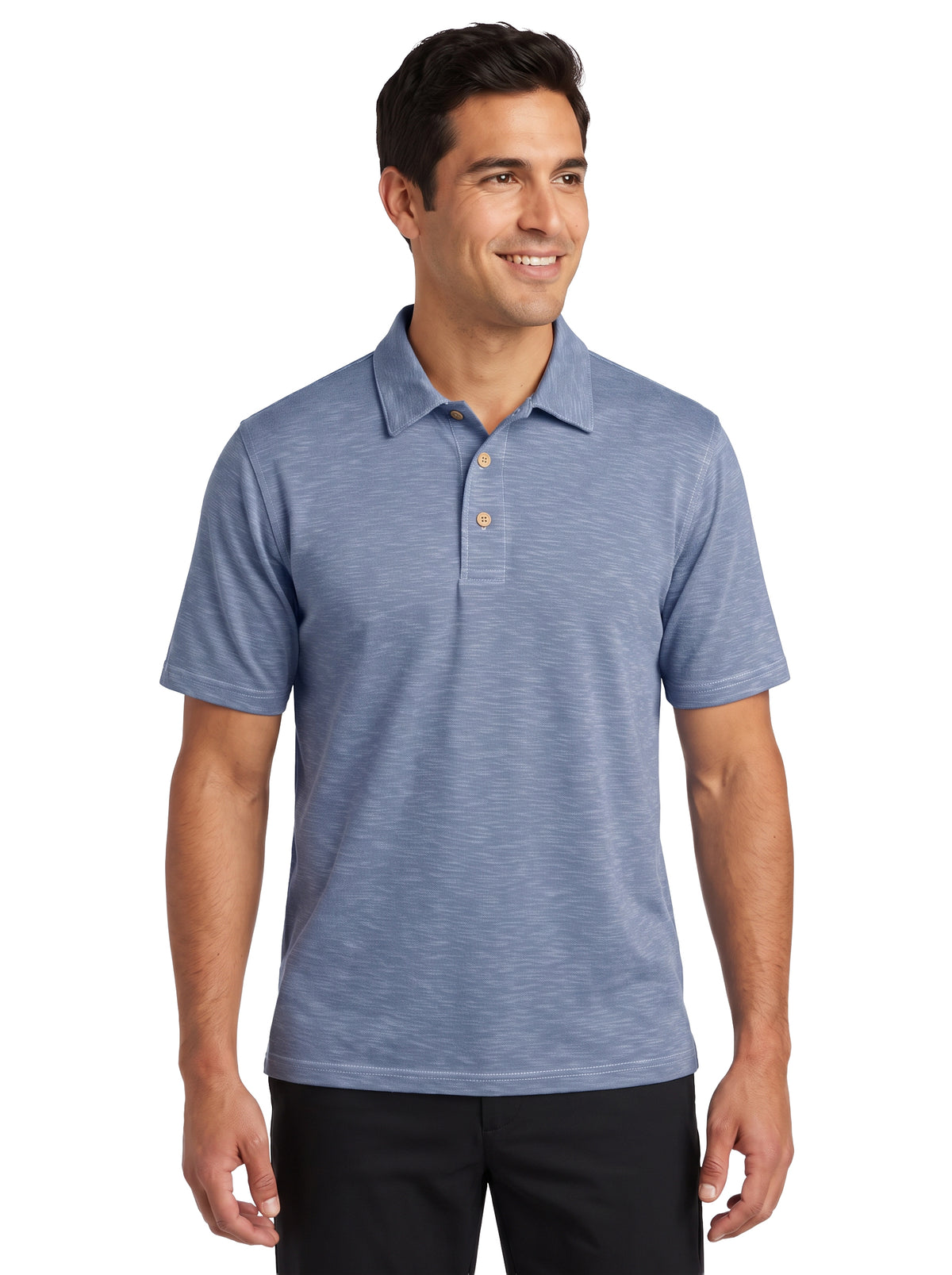 1359-SPK Men's Slub Pique Polo