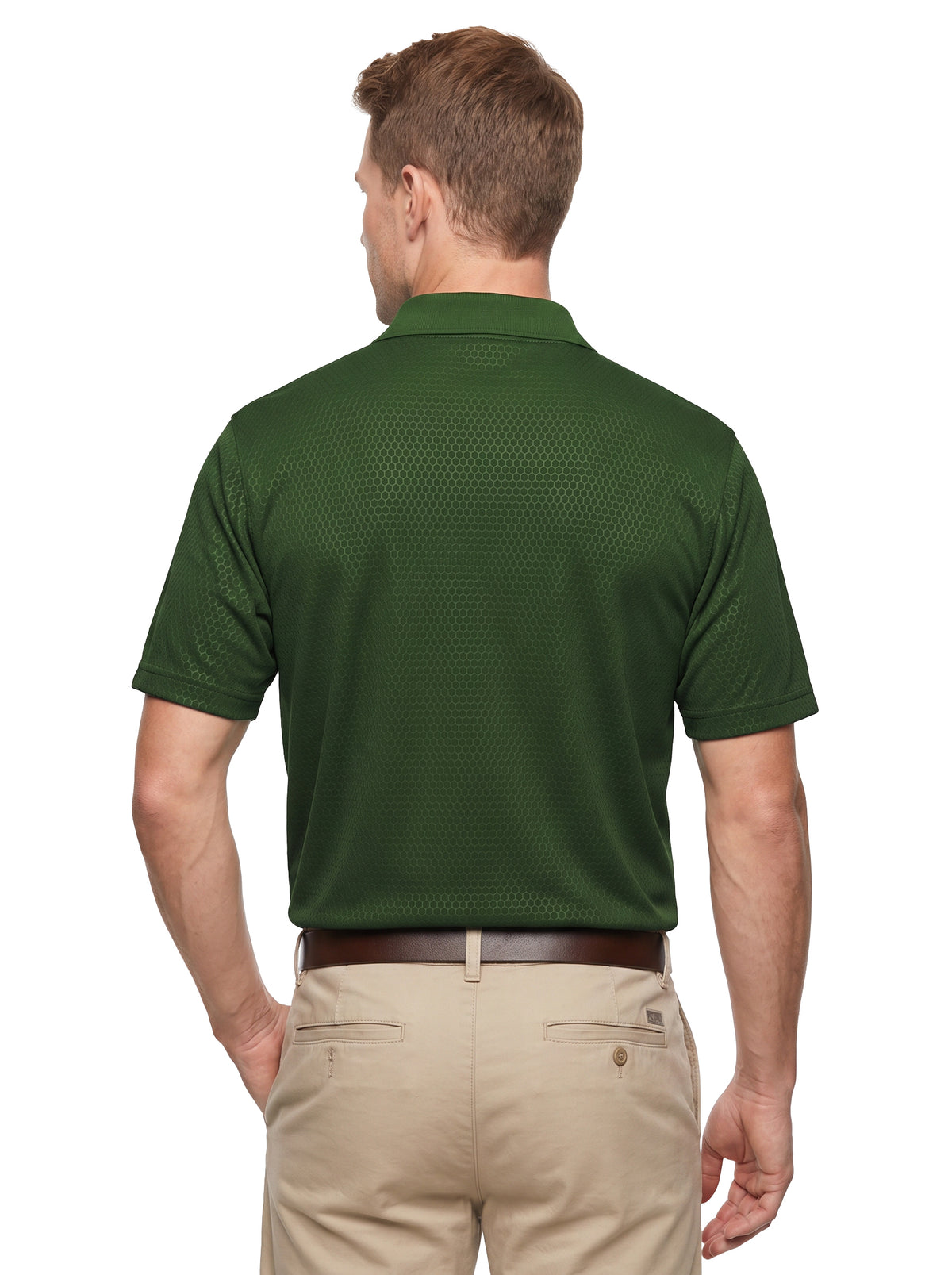 1365-EMB Men's' Embossed Honeycomb Pique Polo