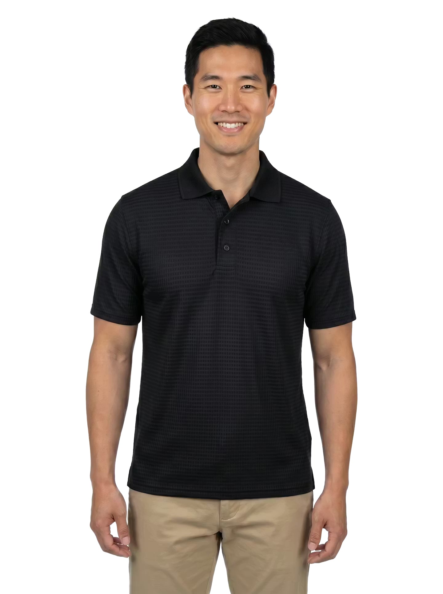 1366-DNS Mens' Drop Needle Stretch Polo