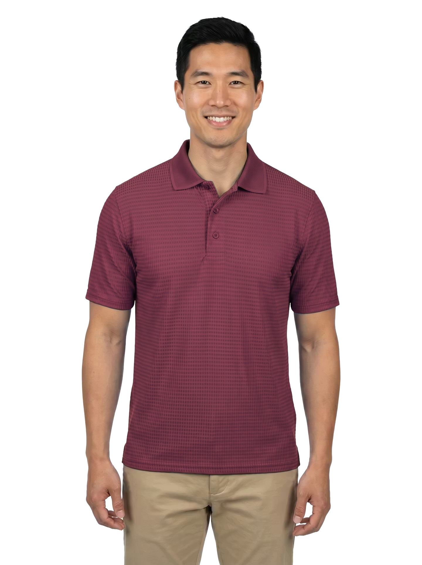 1366-DNS Mens' Drop Needle Stretch Polo