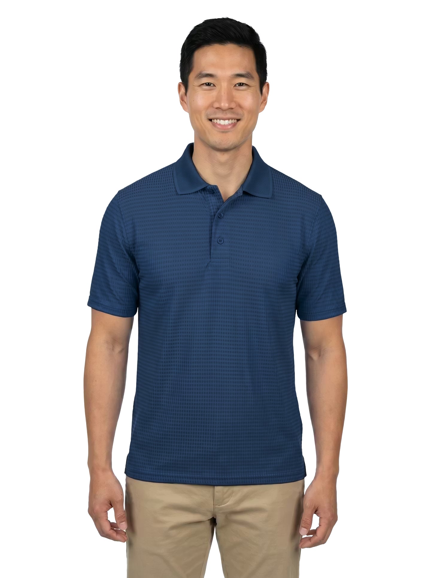 1366-DNS Mens' Drop Needle Stretch Polo