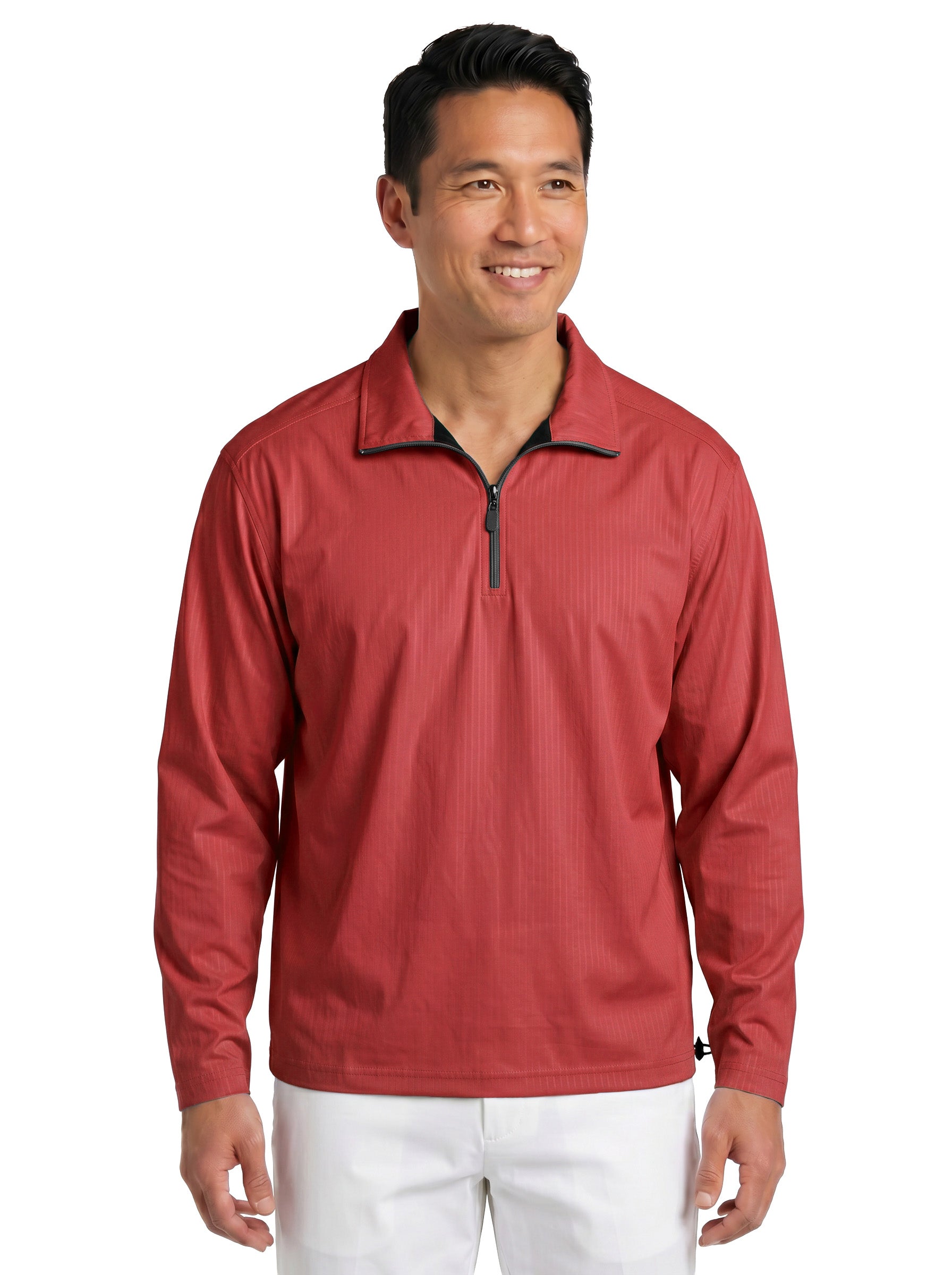 1418-BDJ Men's Bonded Jersey ¼ Zip Wind Shirt
