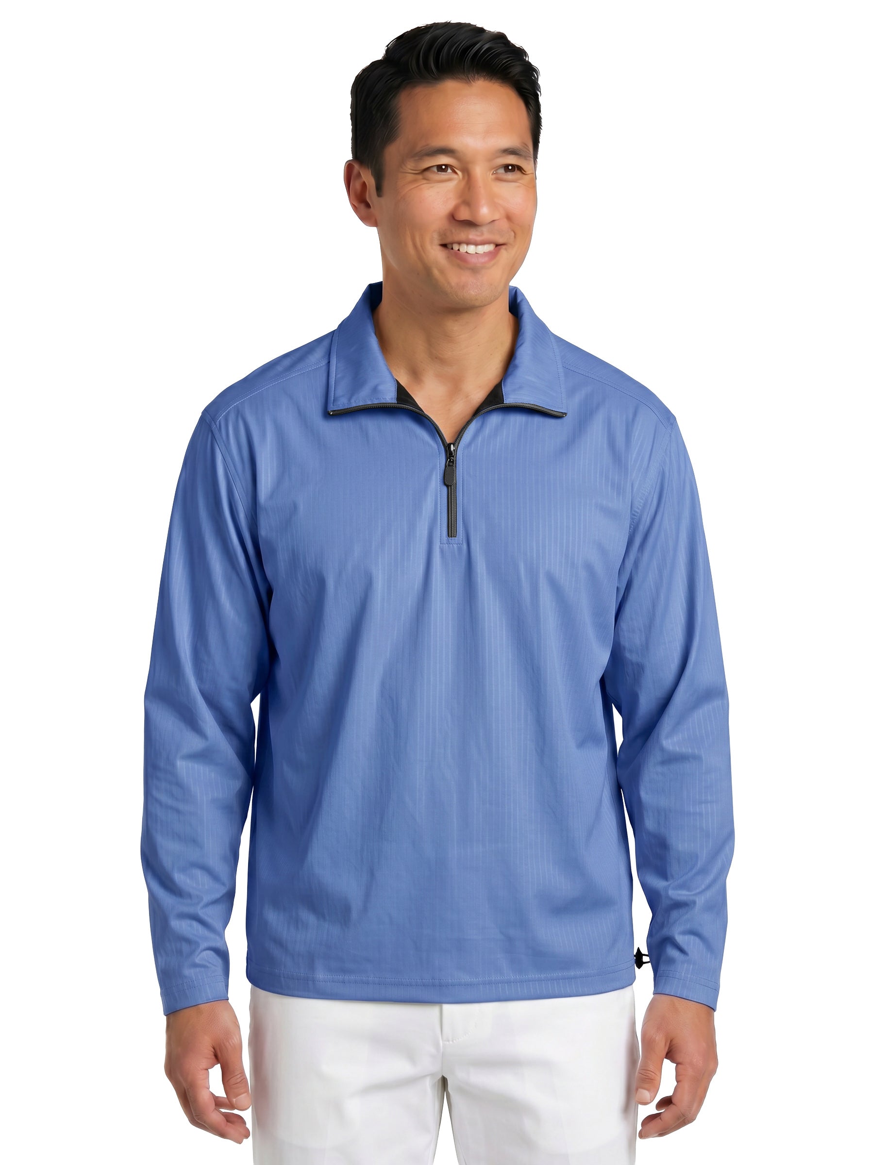 1418-BDJ Men's Bonded Jersey ¼ Zip Wind Shirt