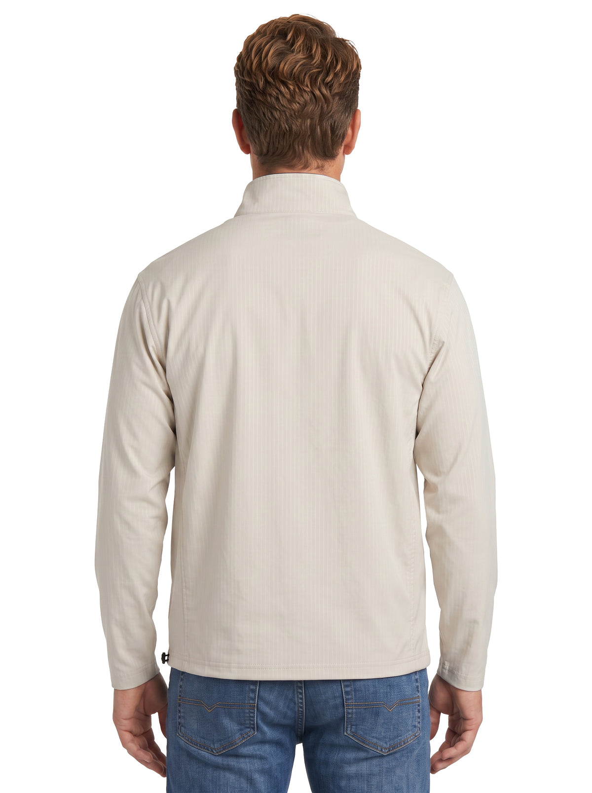 1419-BDJ Men's Bonded Jersey ¼ Zip Wind Shirt
