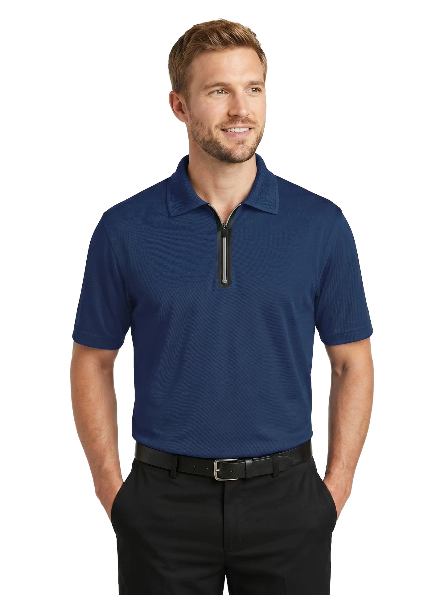 1442-AQD Men's Aqua-Dry ¼ Zip Polo