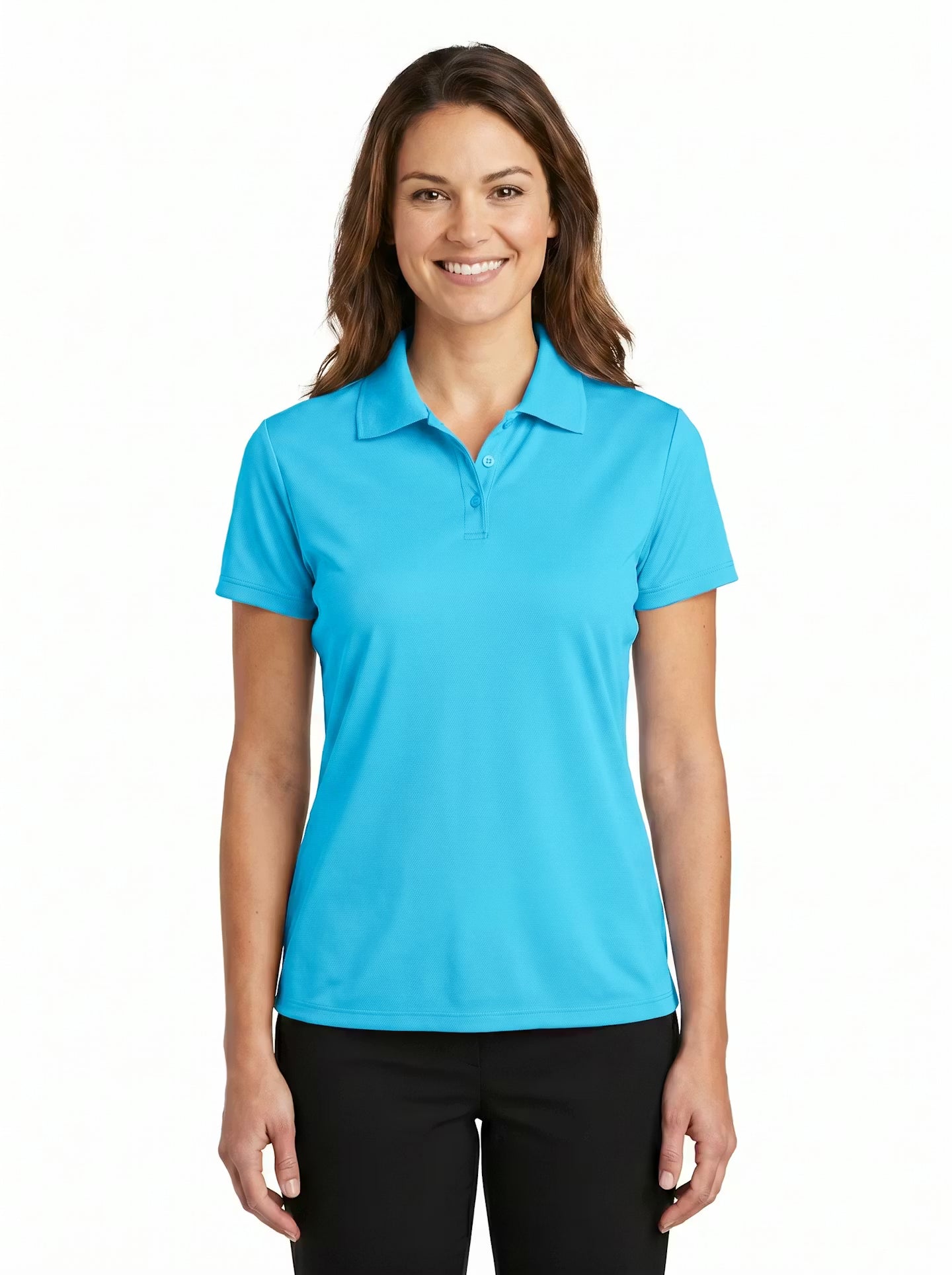 144-PTM Women's Poly Ottoman Polo