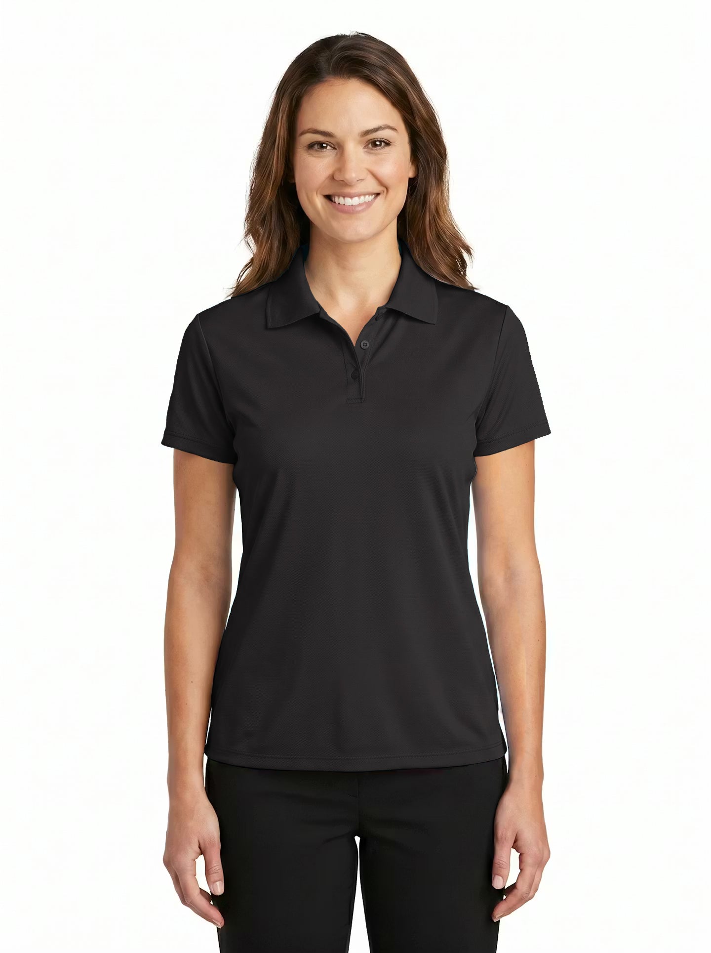 144-PTM Women's Poly Ottoman Polo
