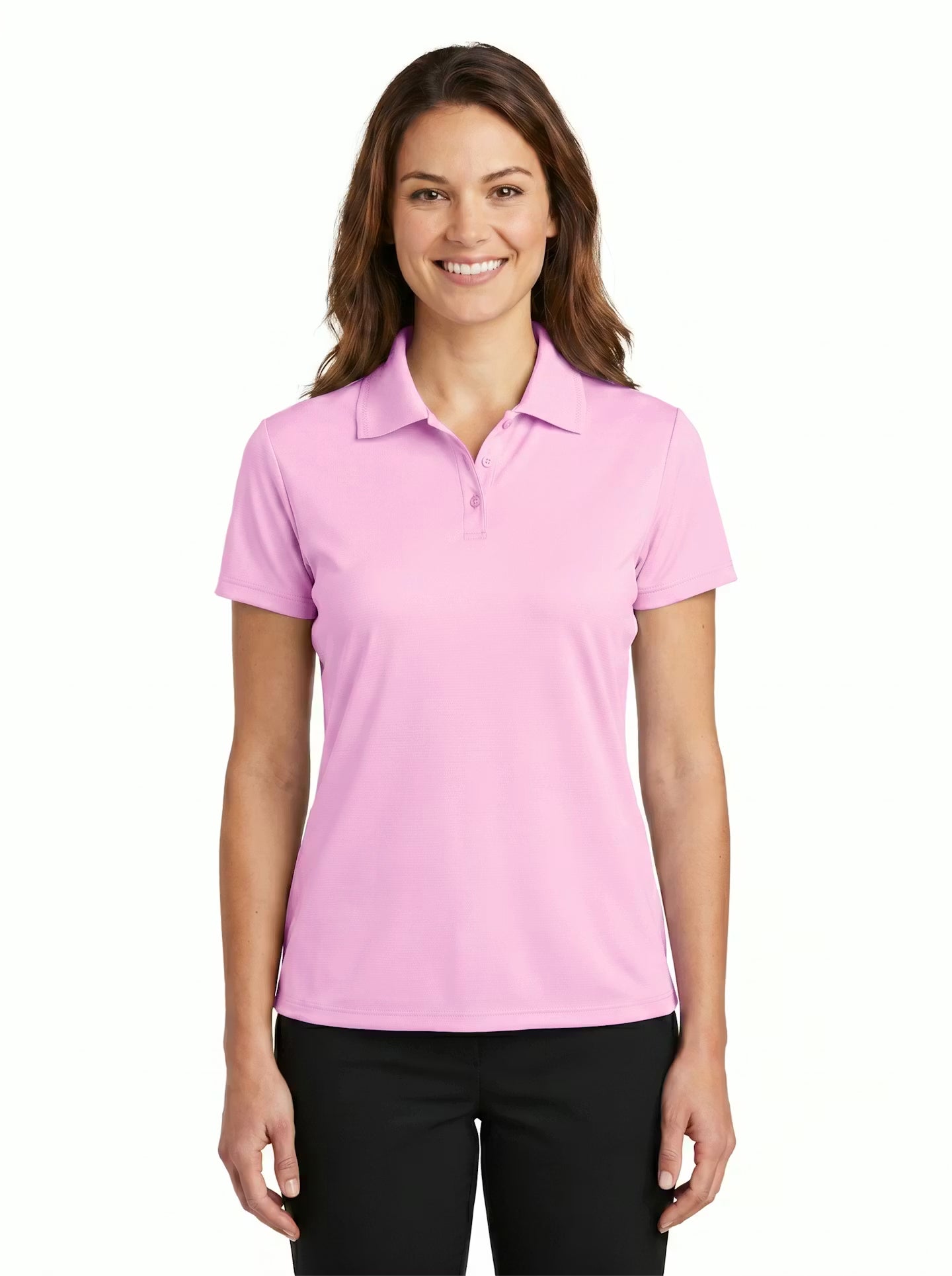 144-PTM Women's Poly Ottoman Polo