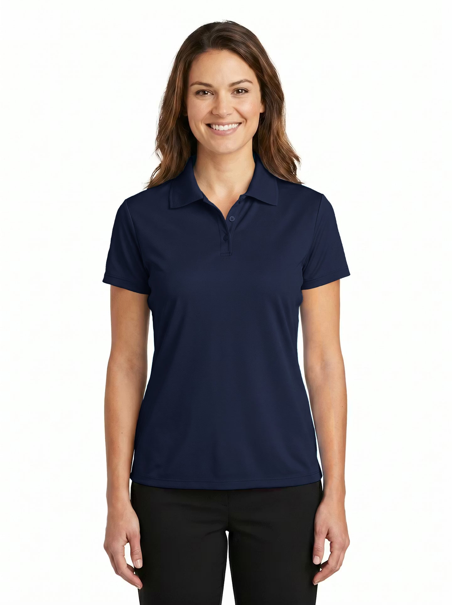 144-PTM Women's Poly Ottoman Polo