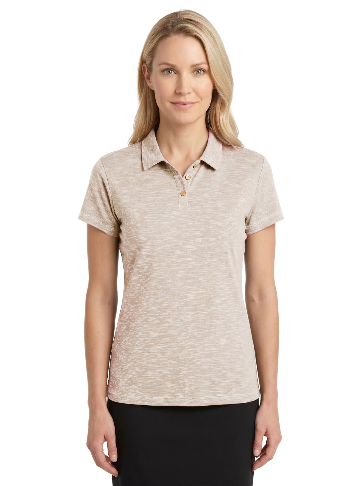 159-SPK Women's Slub Pique Polo