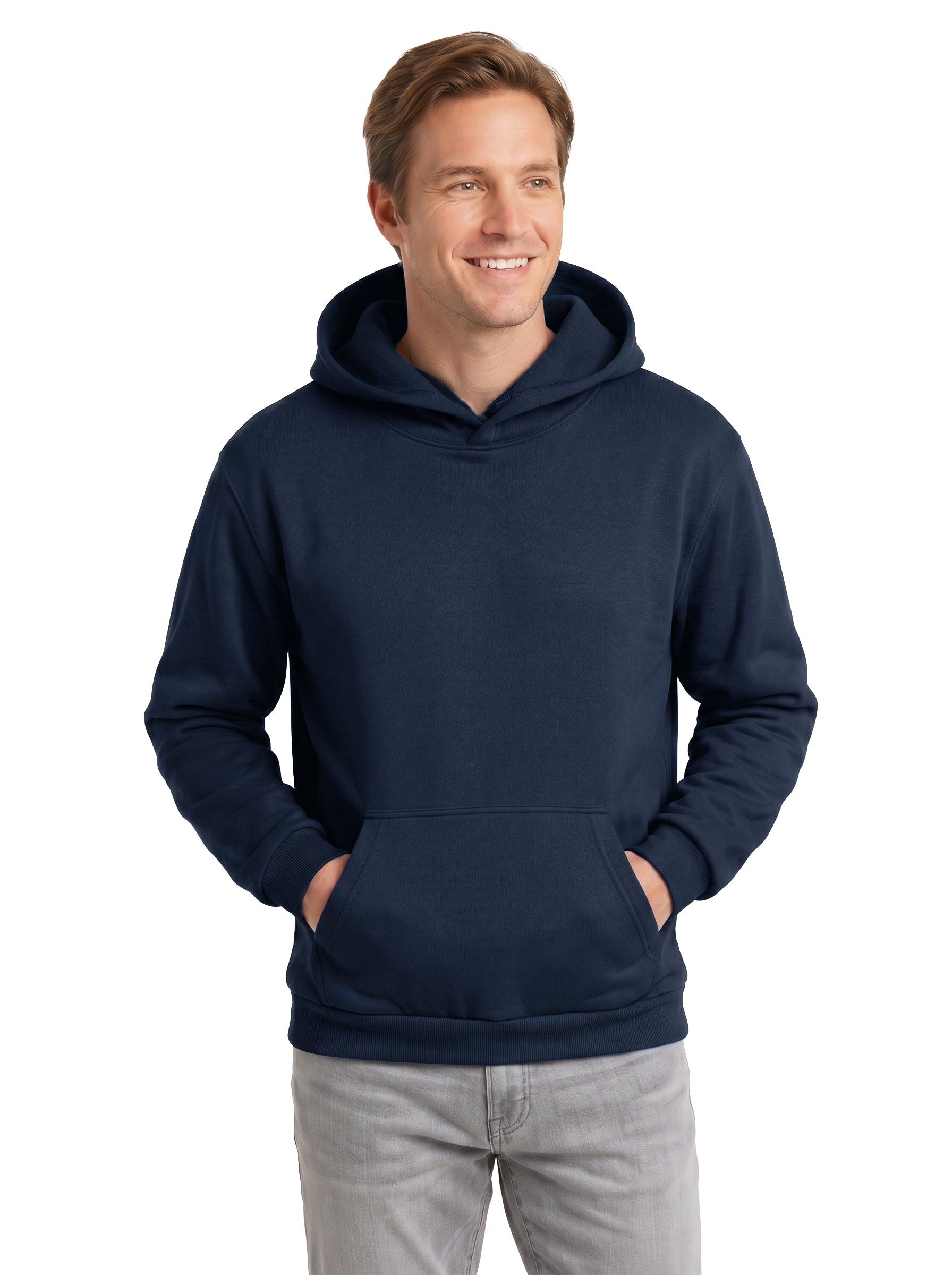 1736-CVC Unisex Cotton Polyester Fleece Pullover Hoodie