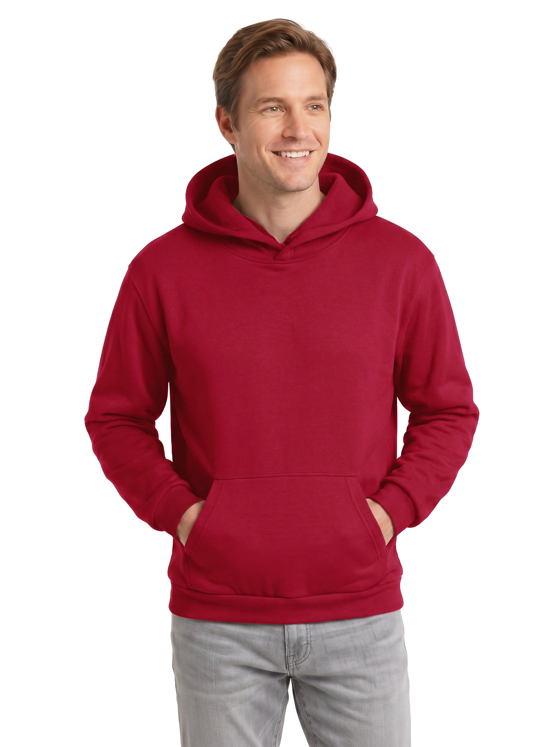 1736-CVC Unisex Cotton Polyester Fleece Pullover Hoodie