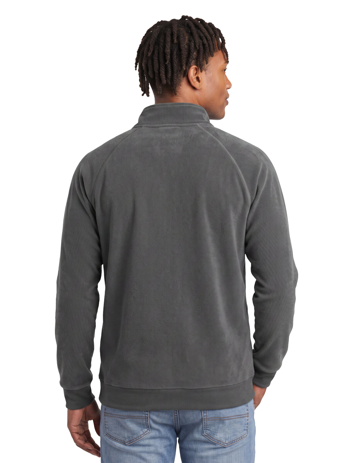 1742-CBF Men's Corduroy Bonded Fleece ¼ Zip Pullover