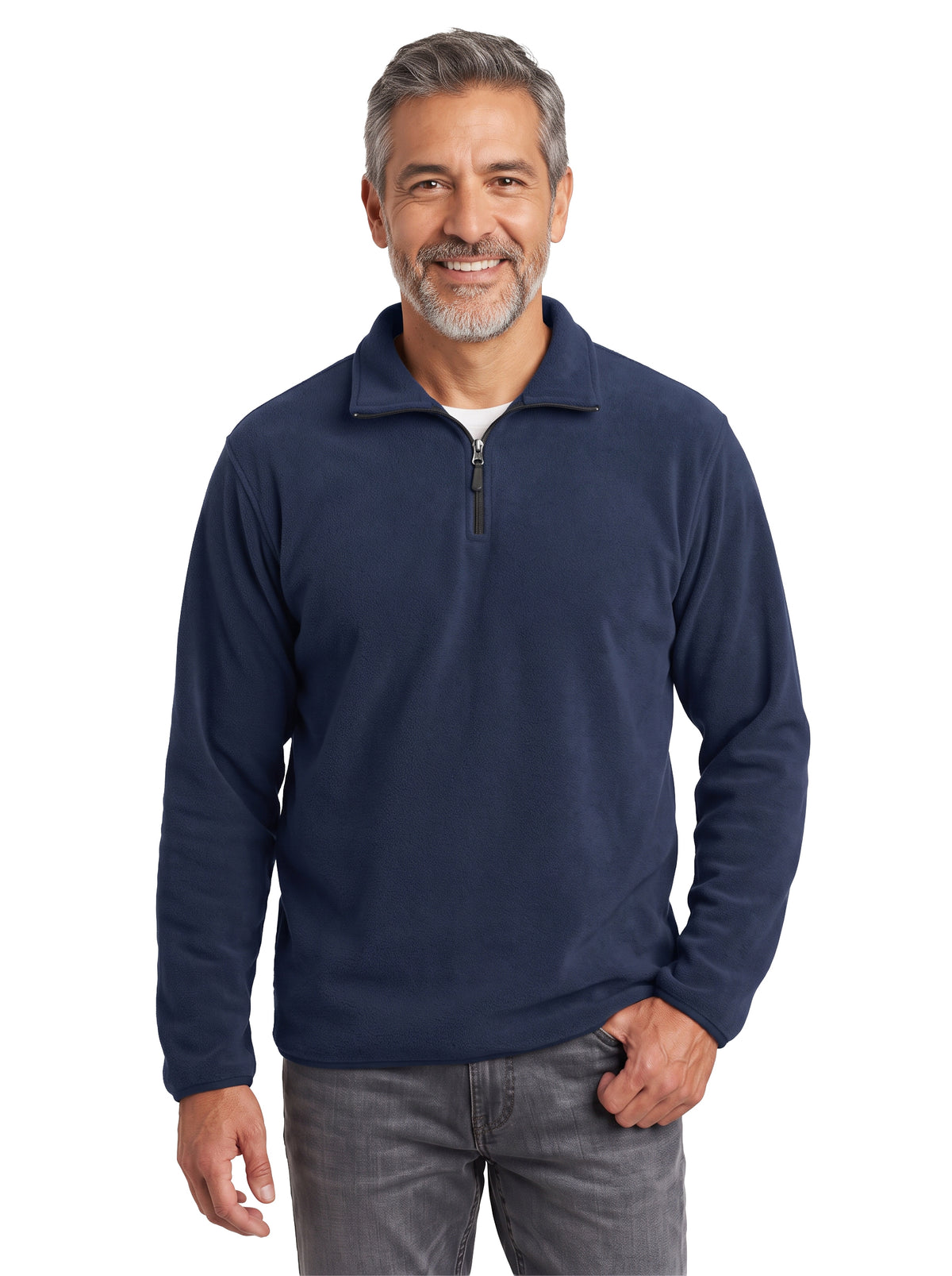 1755-VSF Men's Velour Fleece ¼ Zip Pullover