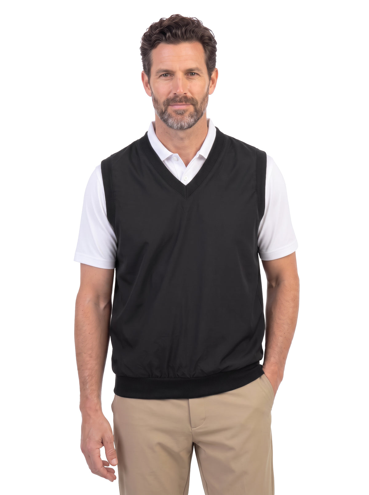 1819-MFI Microfiber V-Neck Vest