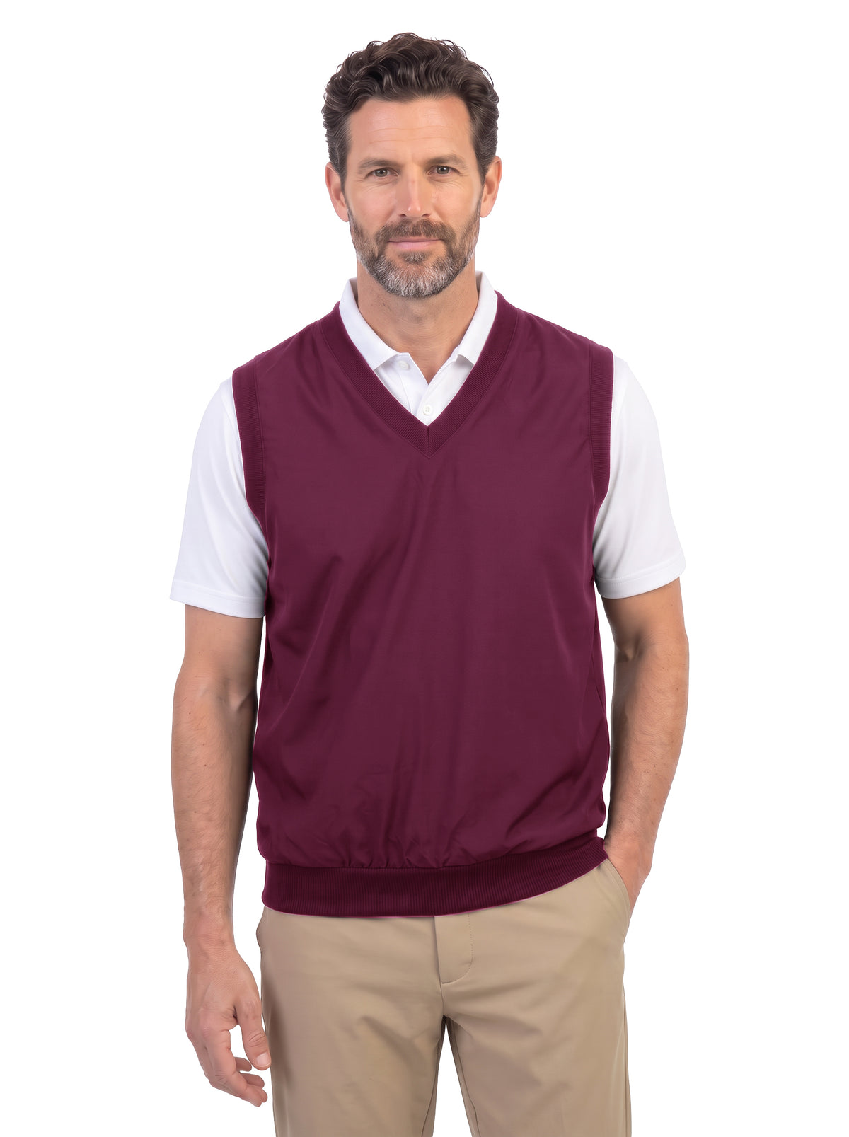 1819-MFI Microfiber V-Neck Vest