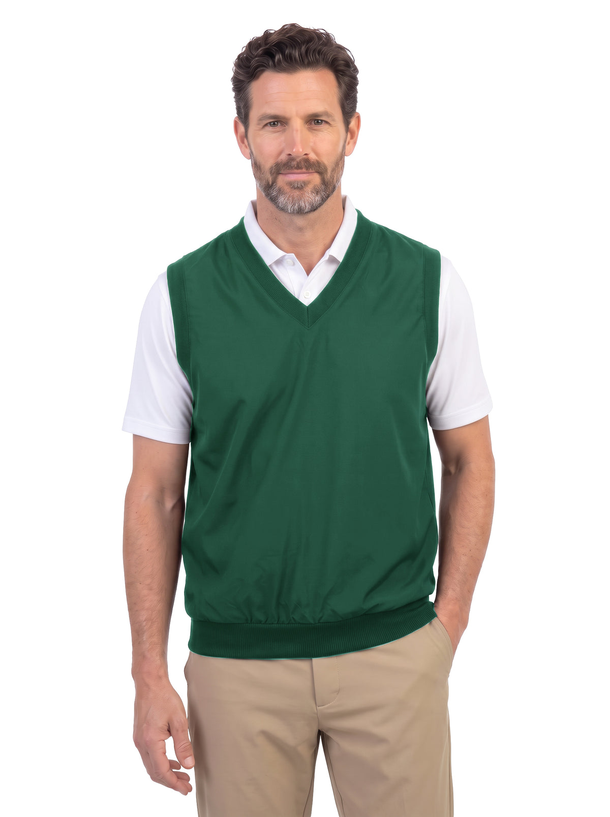 1819-MFI Microfiber V-Neck Vest