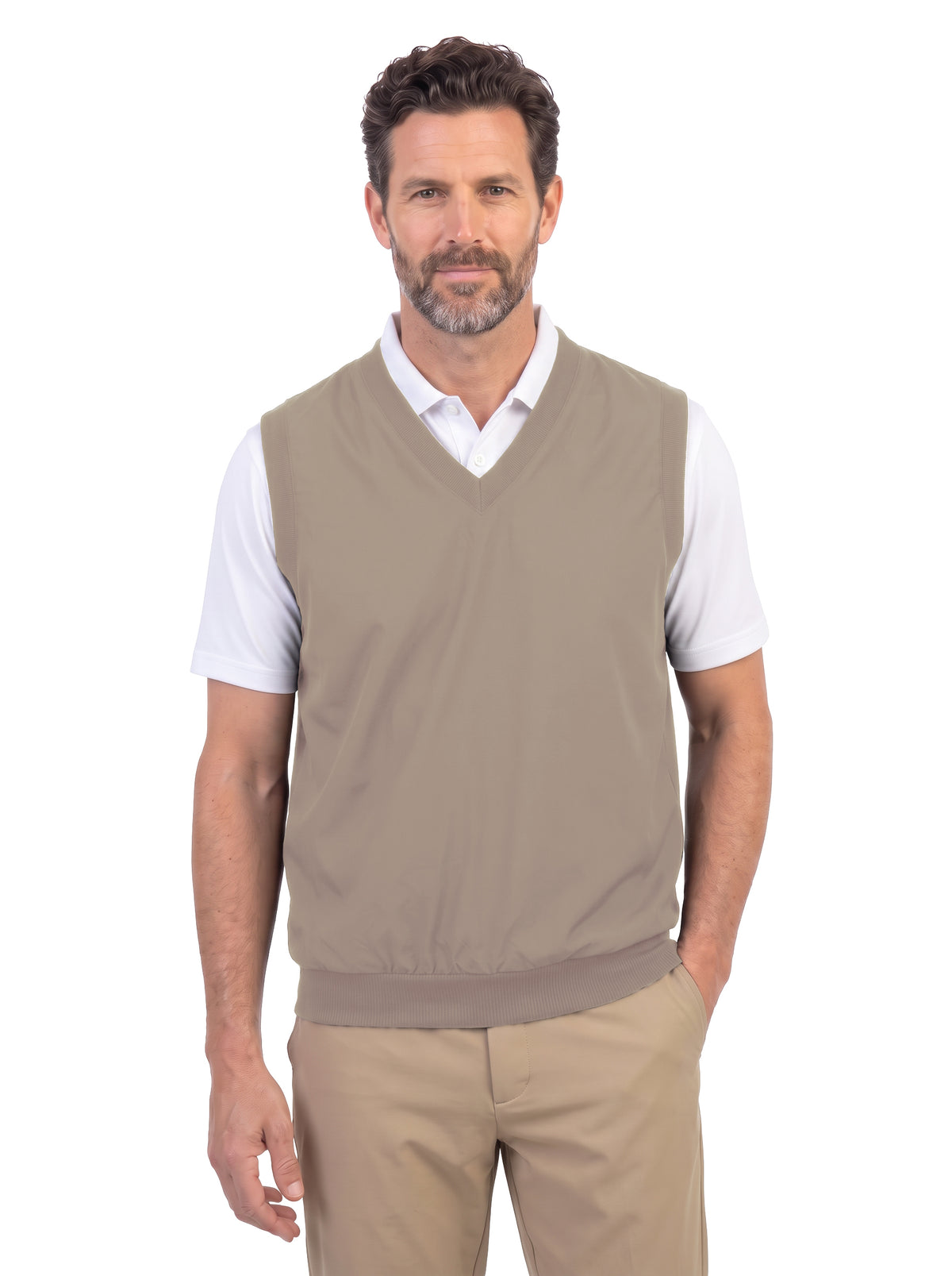 1819-MFI Microfiber V-Neck Vest