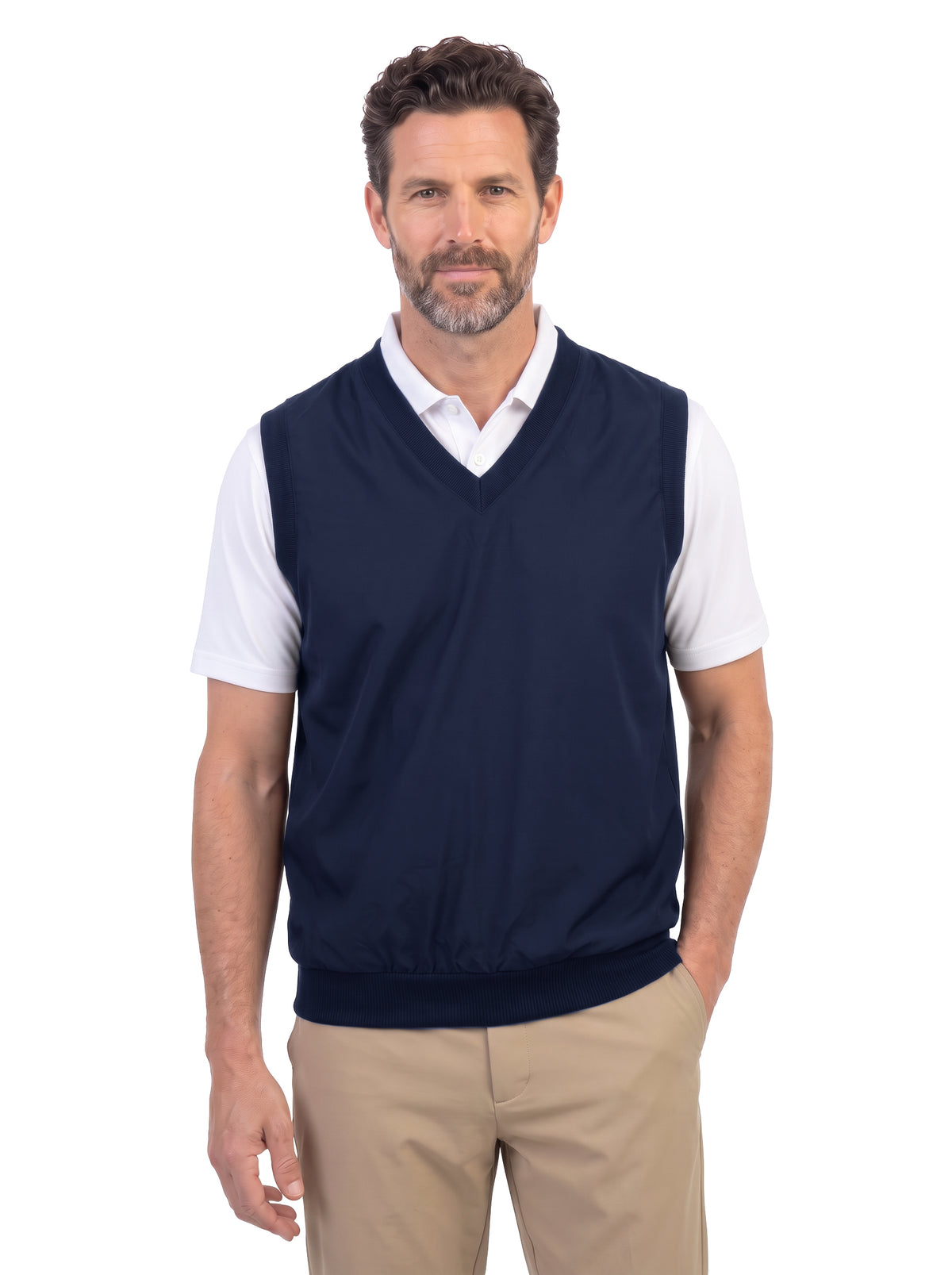 1819-MFI Microfiber V-Neck Vest