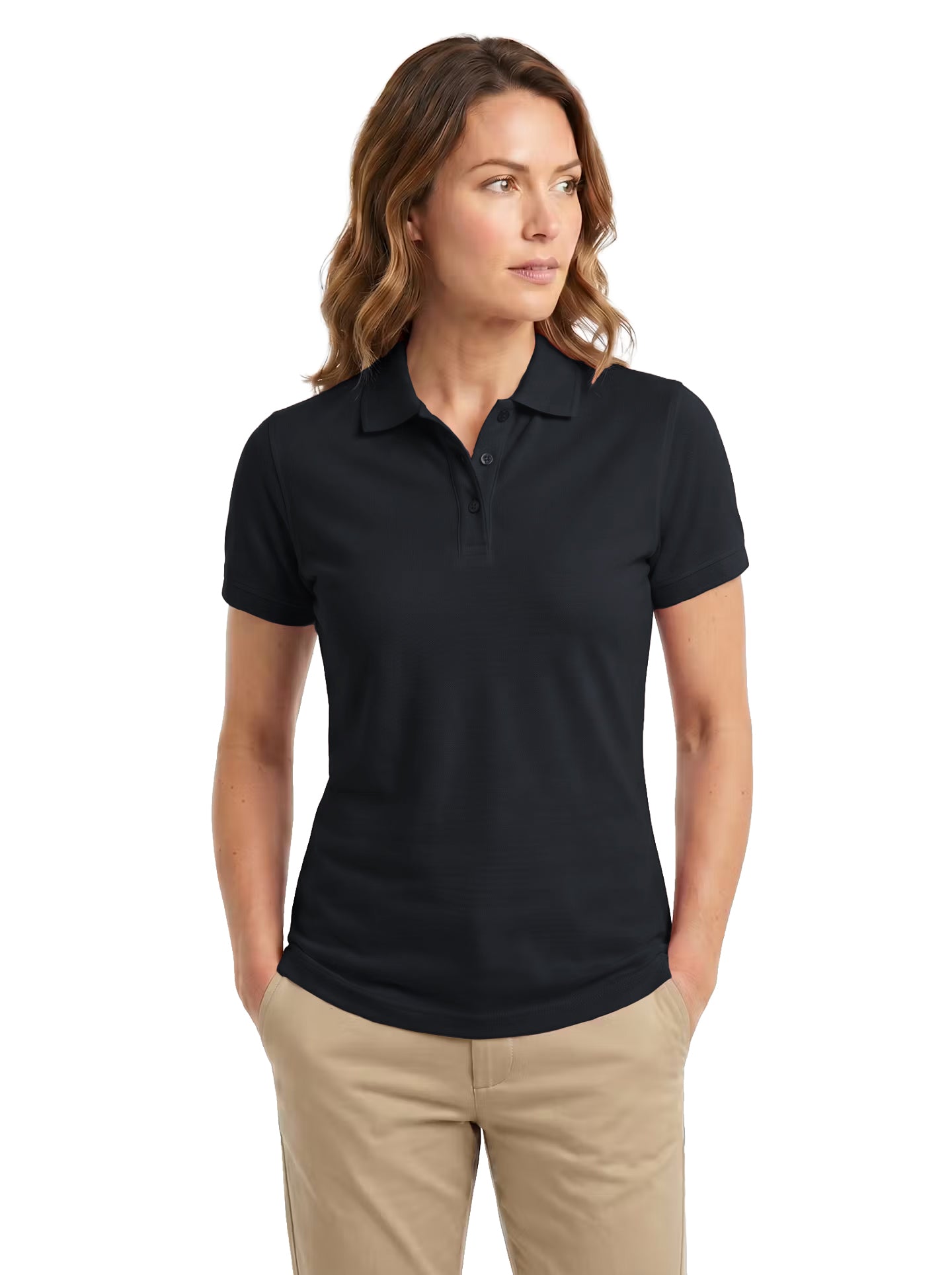 204-PKS Women's Cotton Stretch Pique Polo