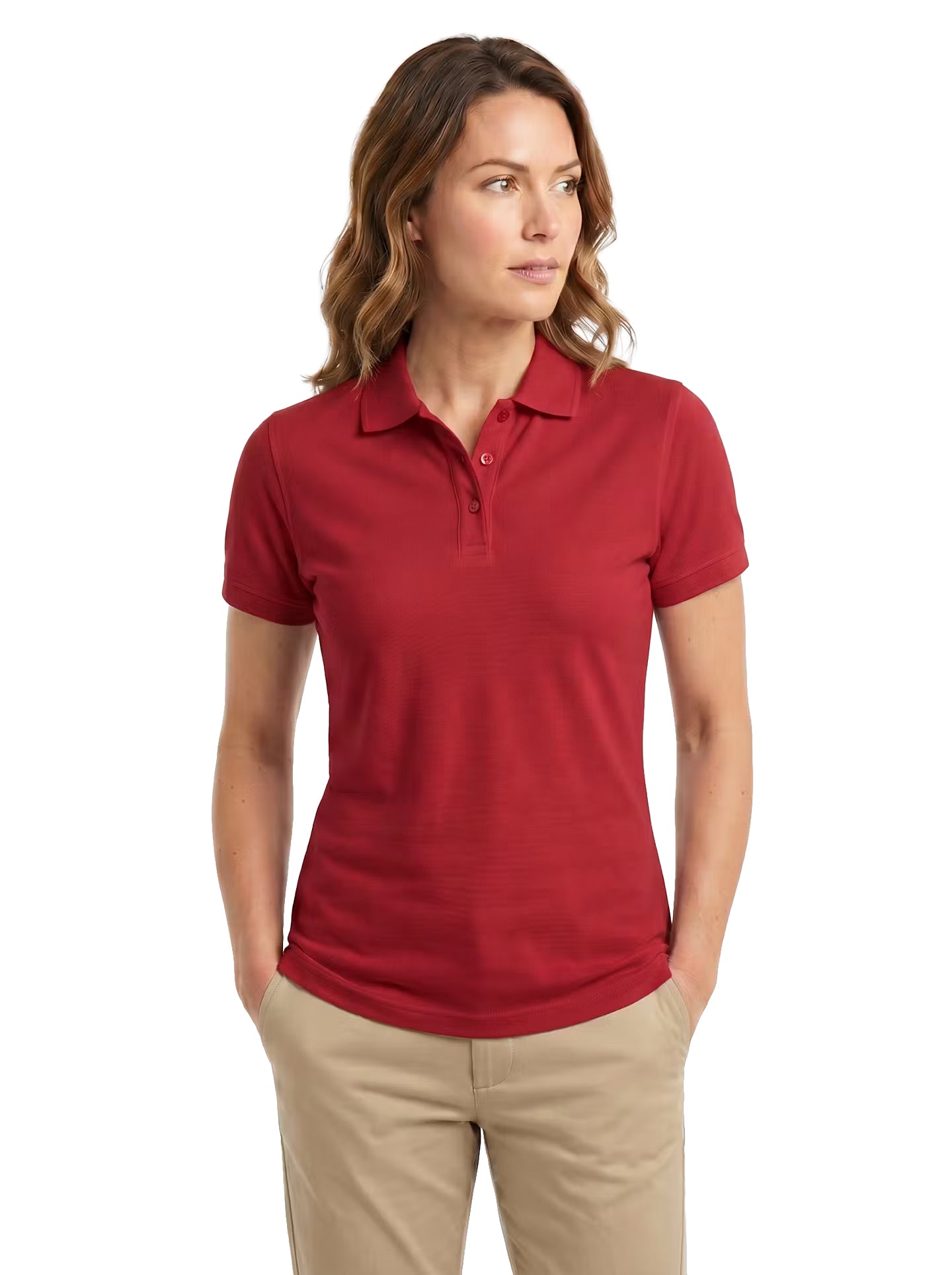 204-PKS Women's Cotton Stretch Pique Polo