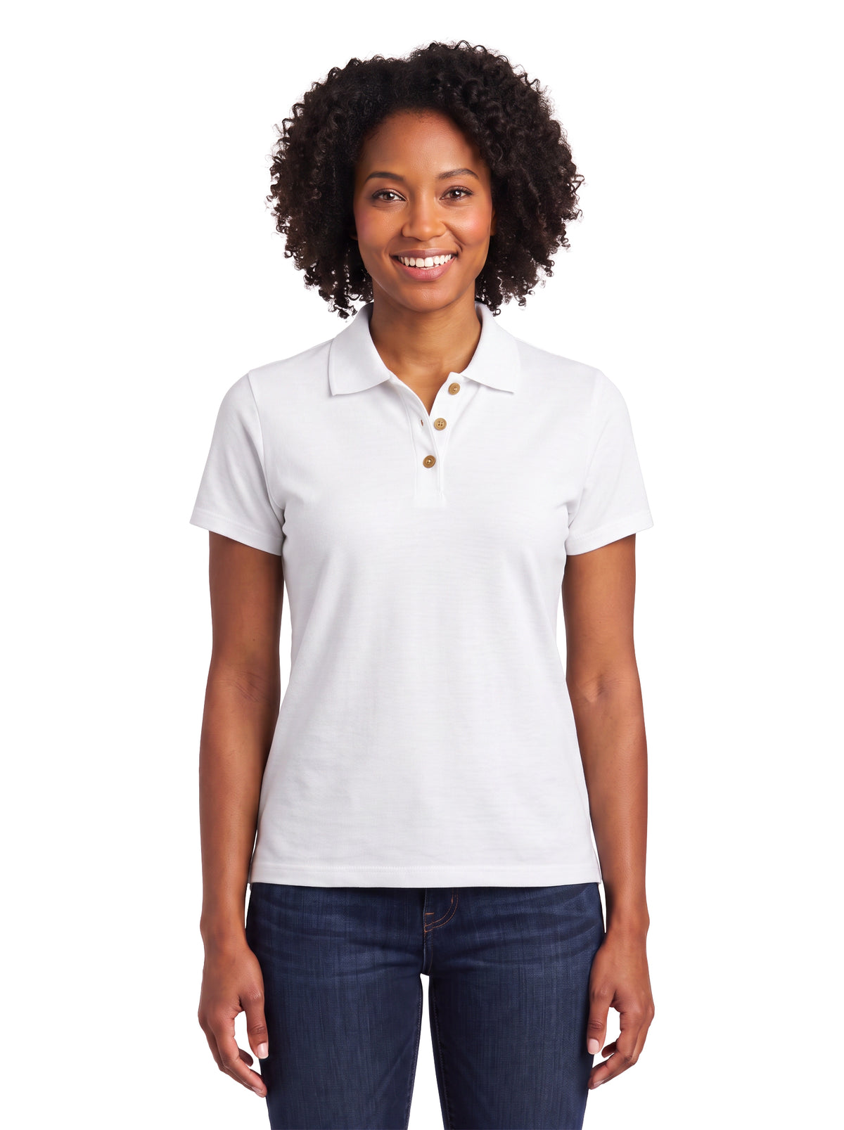 206-PK Women's Cotton Pique Polo
