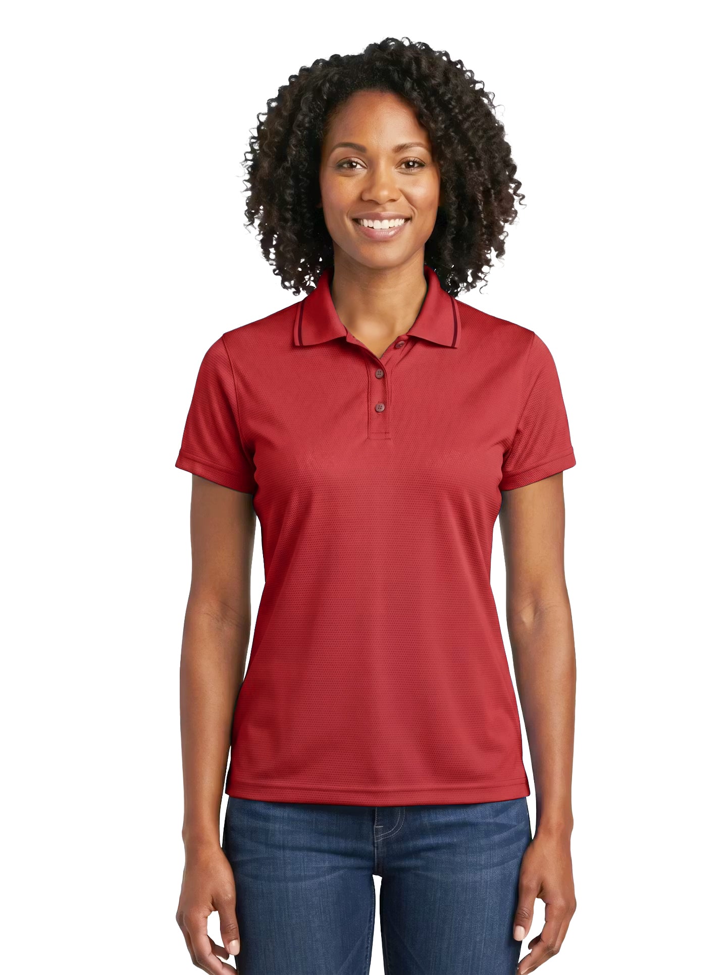 208-BCM Women's Bamboo Charcoal Mesh Polo