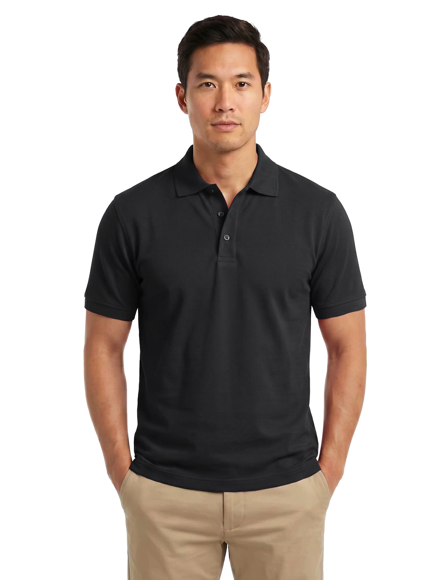 2304-PKS Men's Cotton Stretch Pique Polo