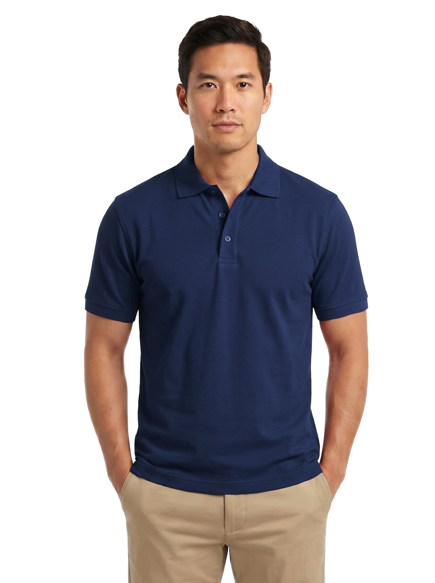 2304-PKS Men's Cotton Stretch Pique Polo