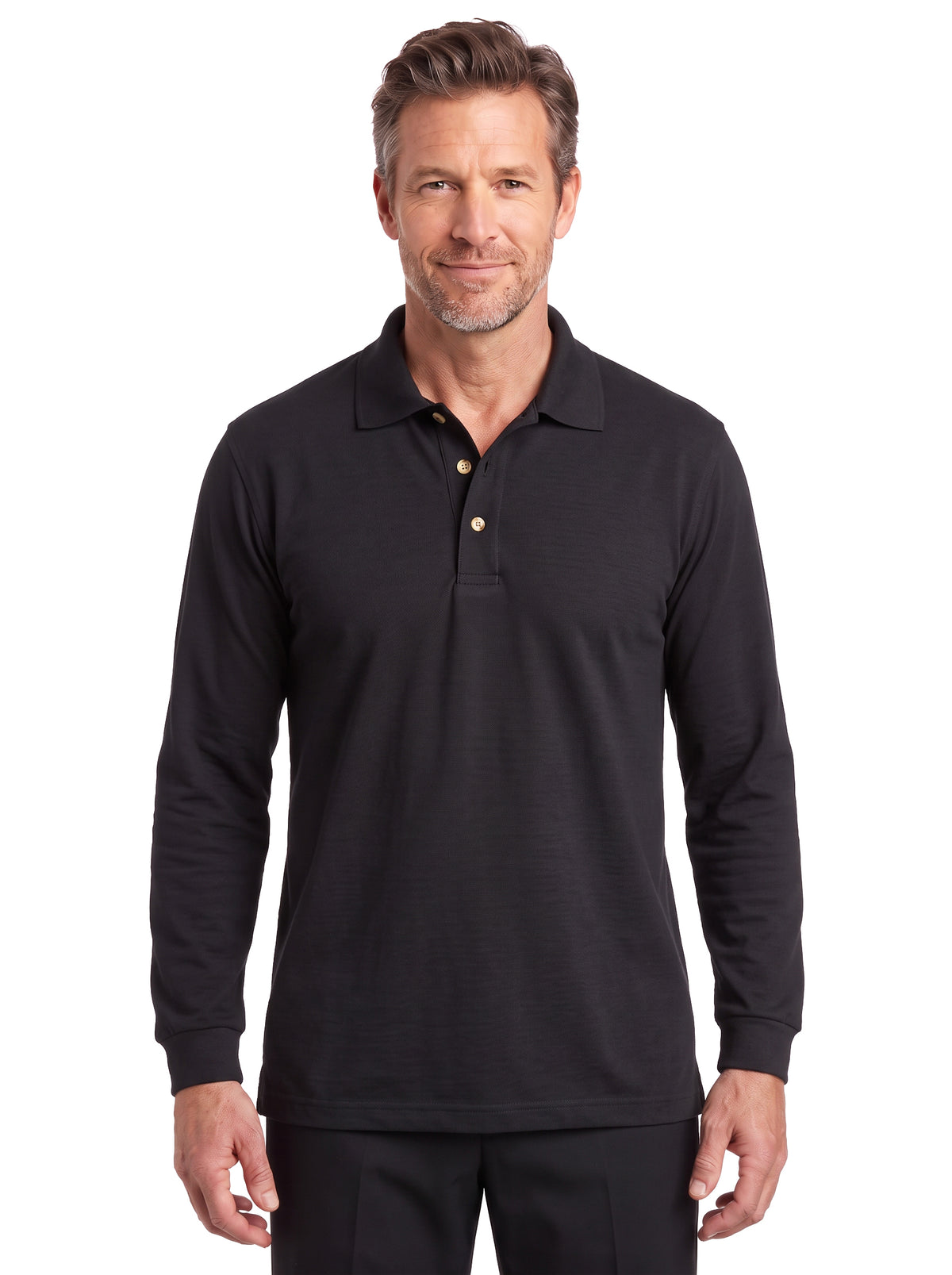 2400-PK Men's Long Sleeve Cotton Pique Polo