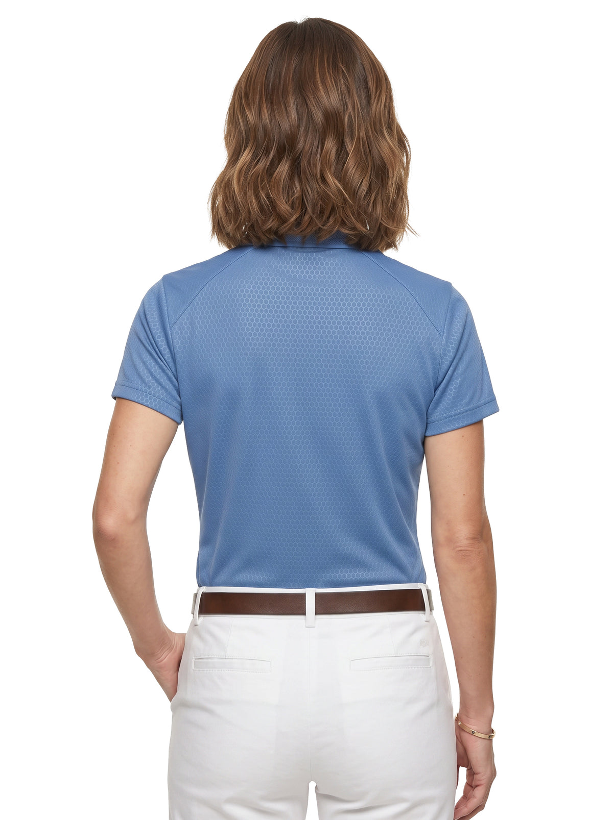 265-EMB Women's Embossed Honeycomb Polo