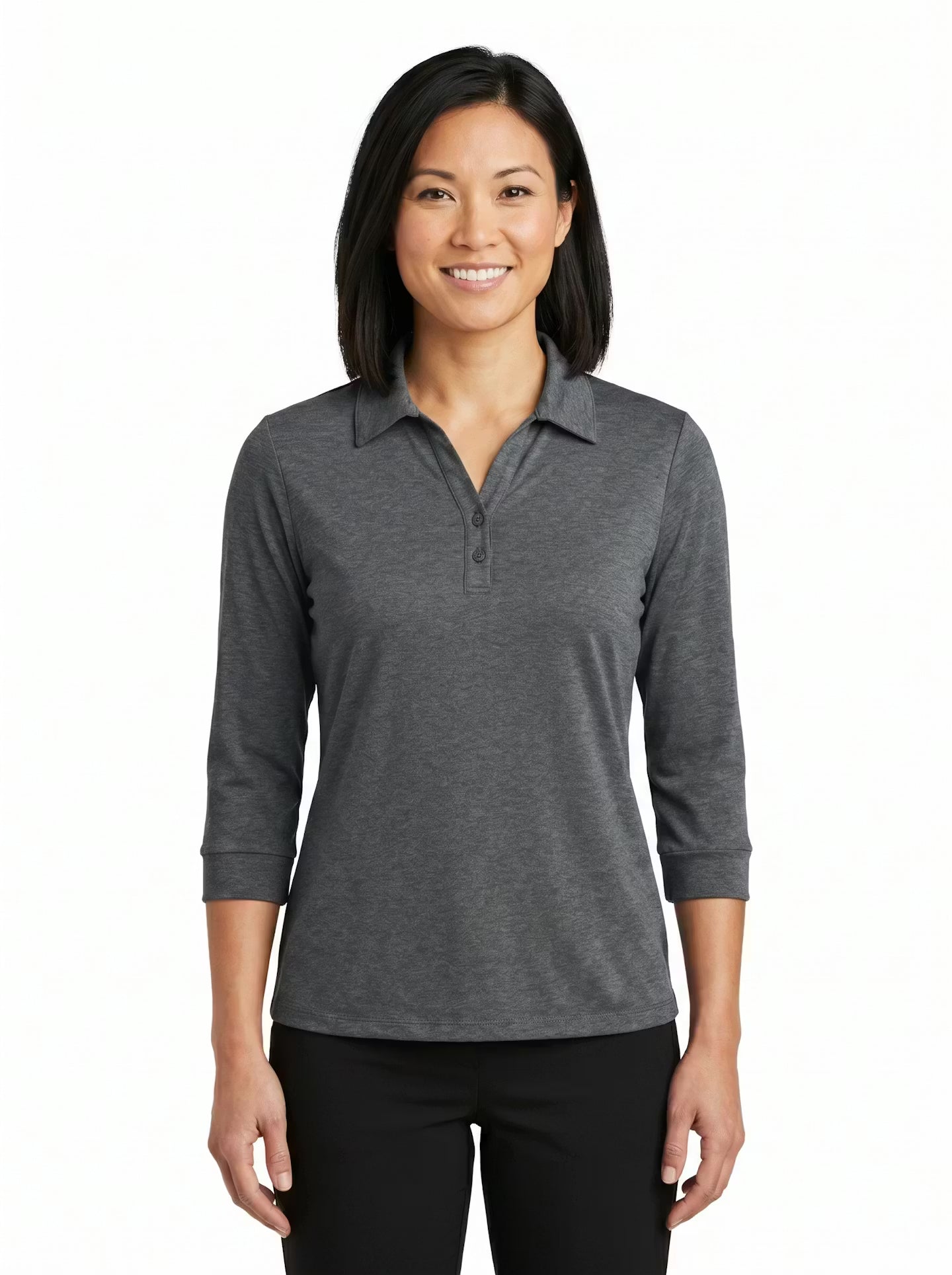 301-DSJ Women's Double Sueded Jersey 3/4 Sleeve Polo
