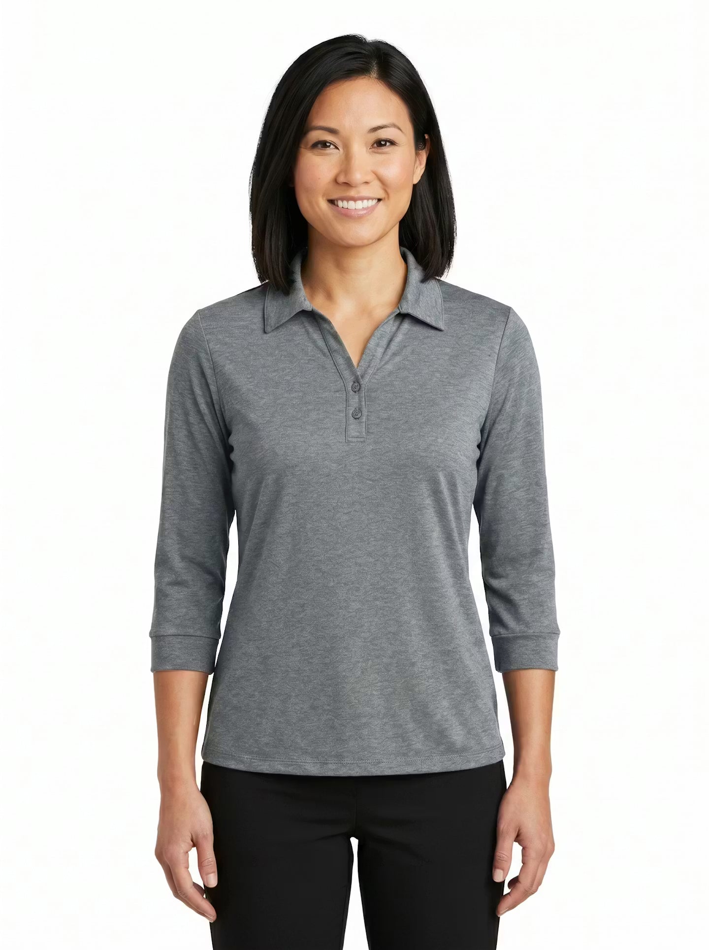 301-DSJ Women's Double Sueded Jersey 3/4 Sleeve Polo