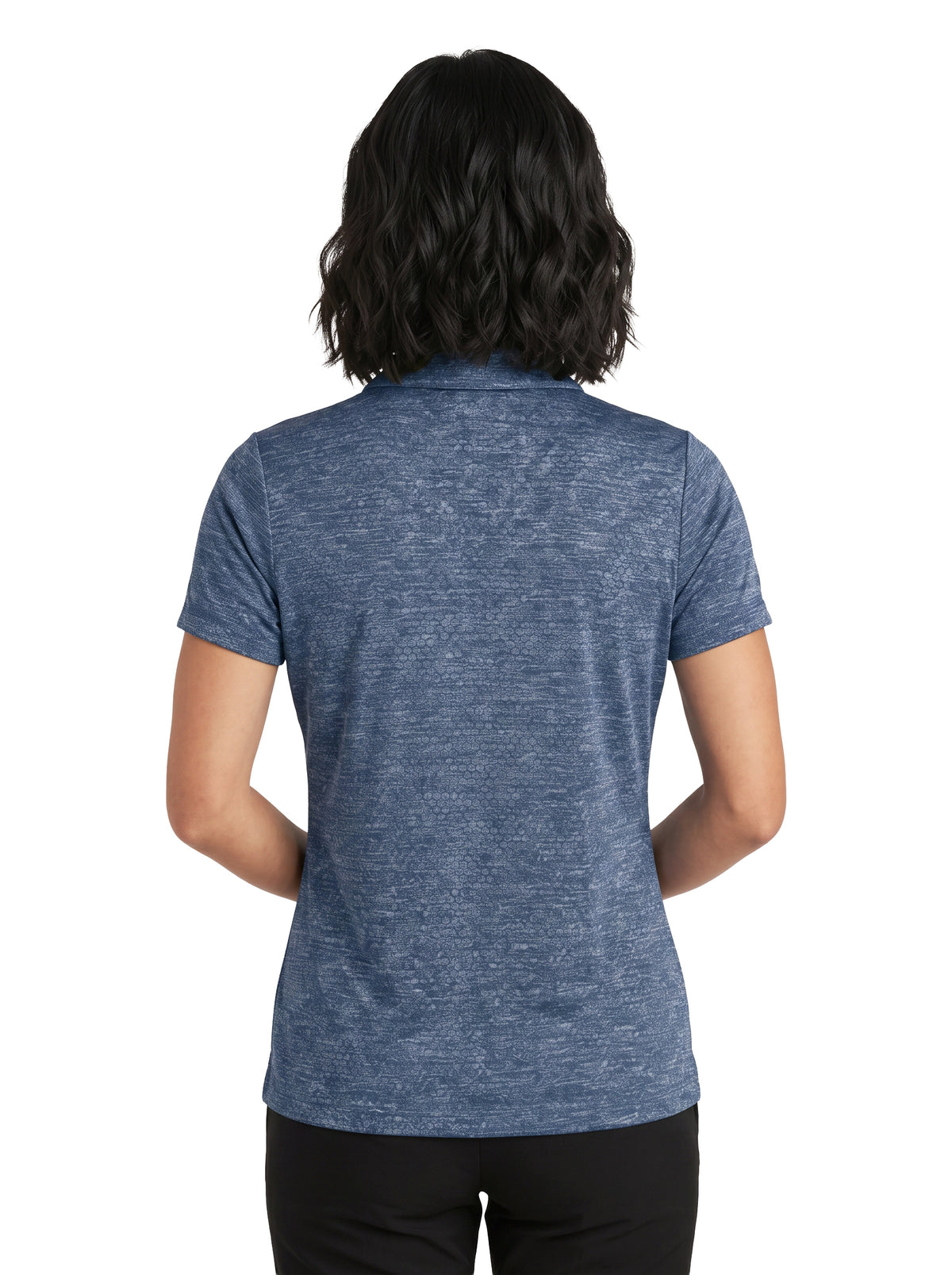 308-HJK Women's Honeycomb Jacquard Polo