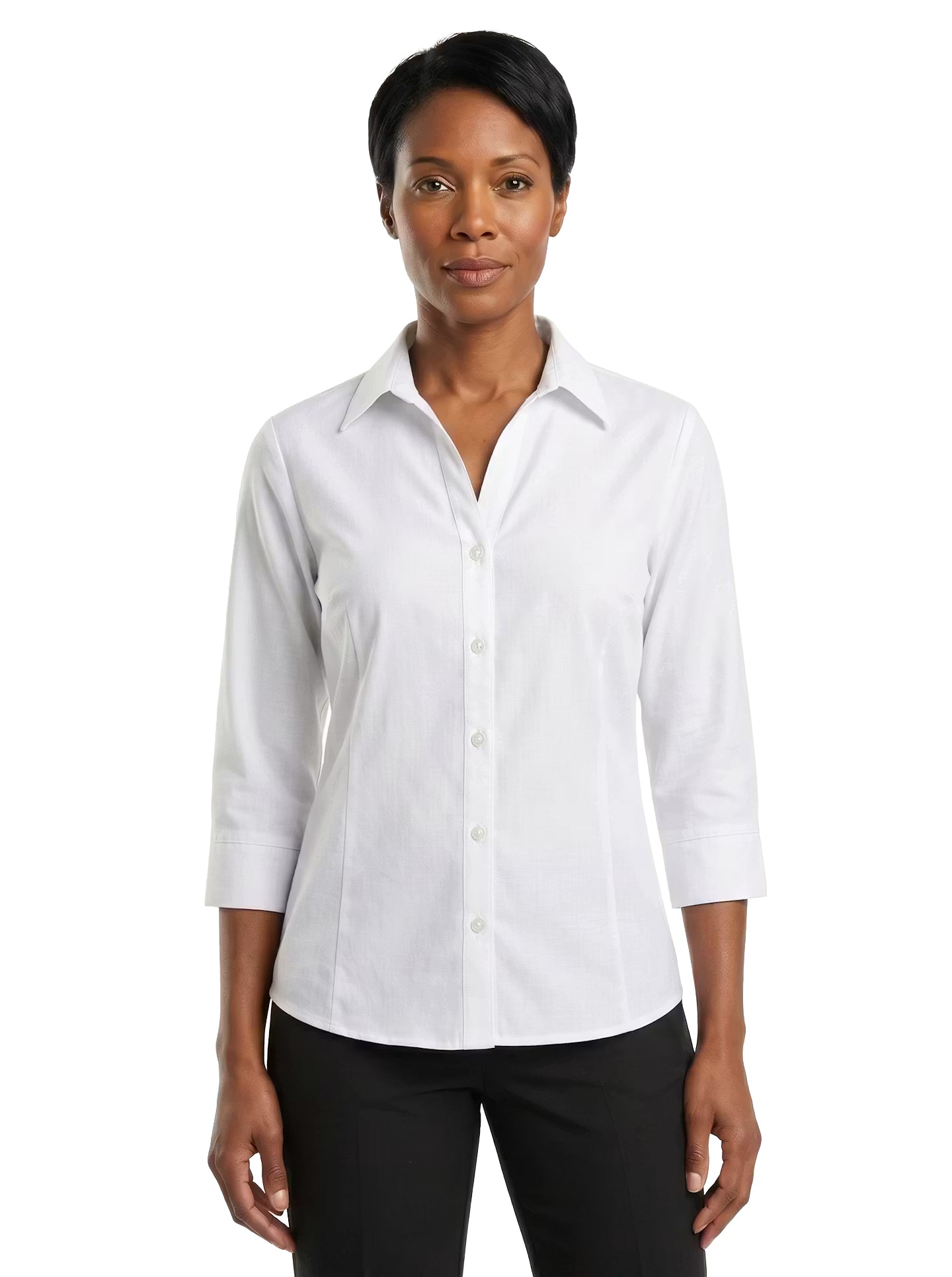 315-CBS Women's Chambray 3/4 Dress Shirt