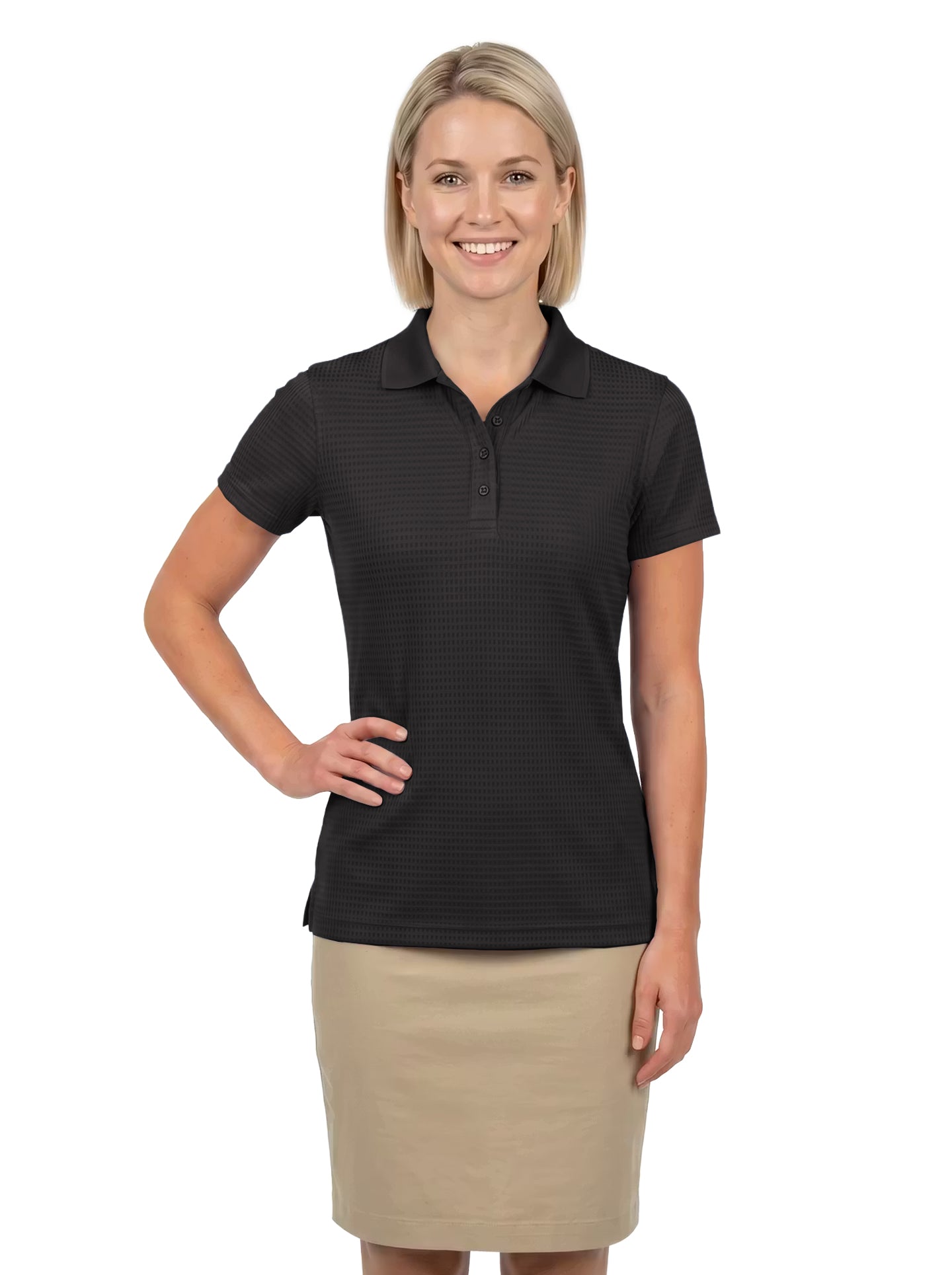 366-DNS Women's Drop Needle Stretch Polo