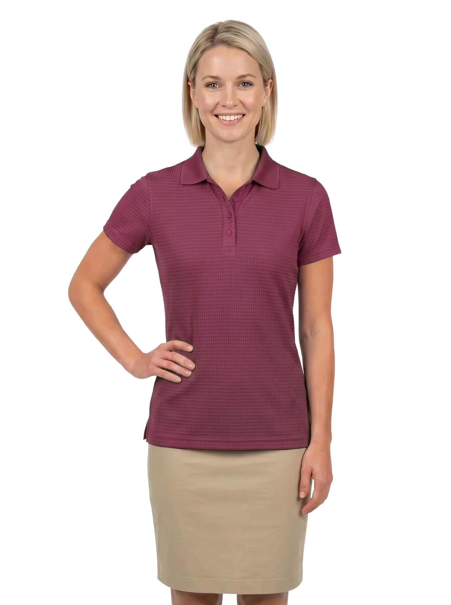 366-DNS Women's Drop Needle Stretch Polo