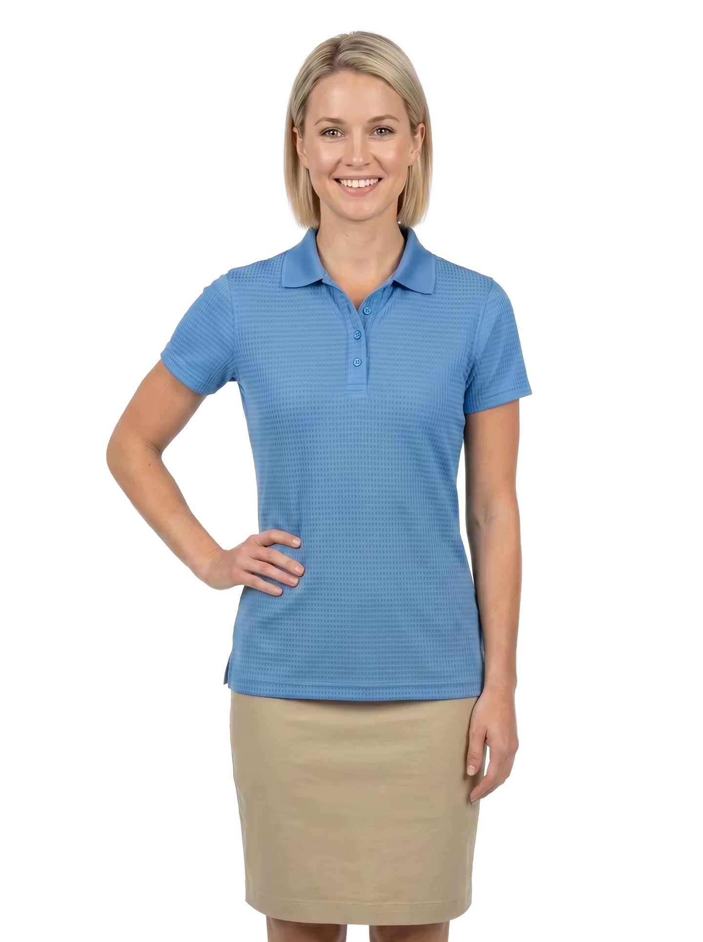 366-DNS Women's Drop Needle Stretch Polo