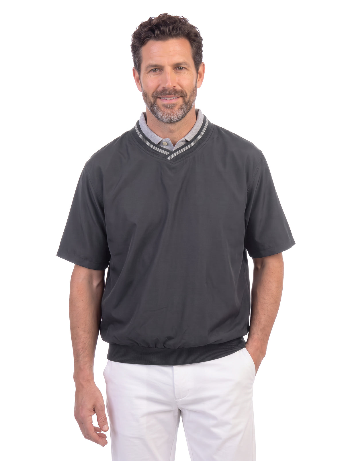 4101-MFI Microfiber Short Sleeve Windshirt