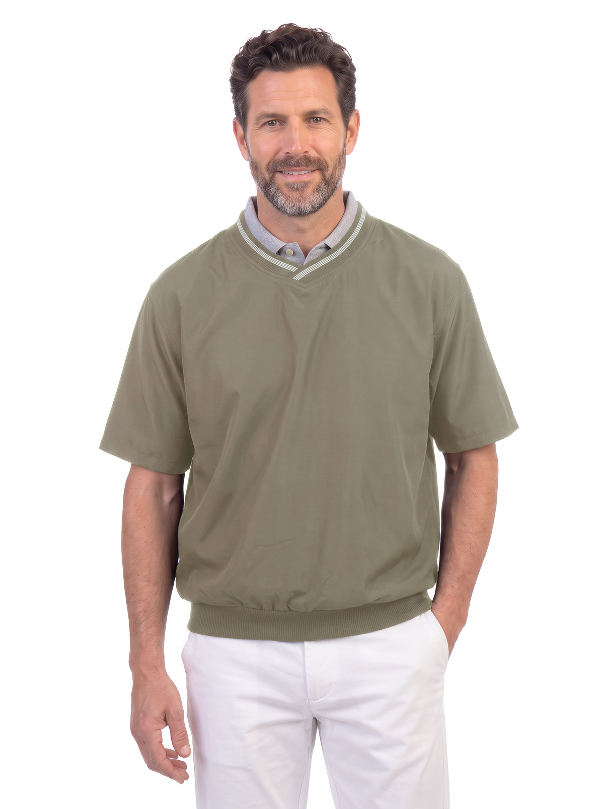 4101-MFI Microfiber Short Sleeve Windshirt