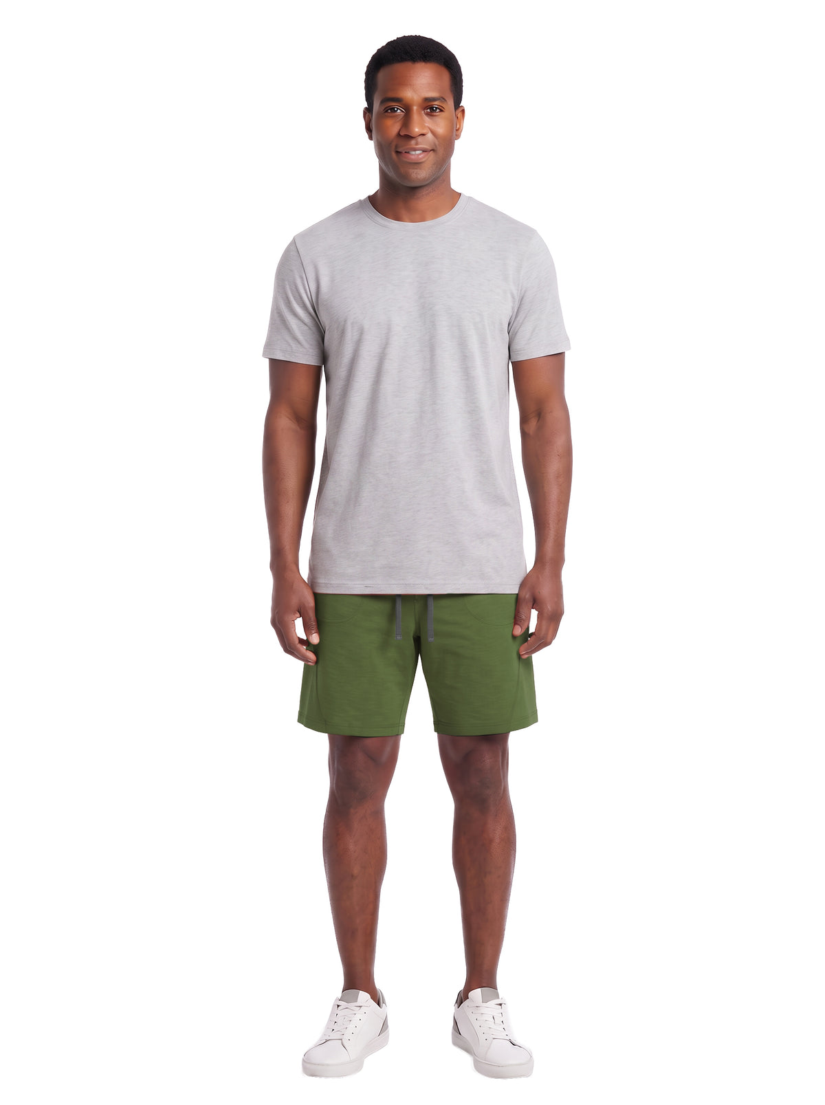 5004-SBT Men's Slub Terry Drawstring Pullover Shorts