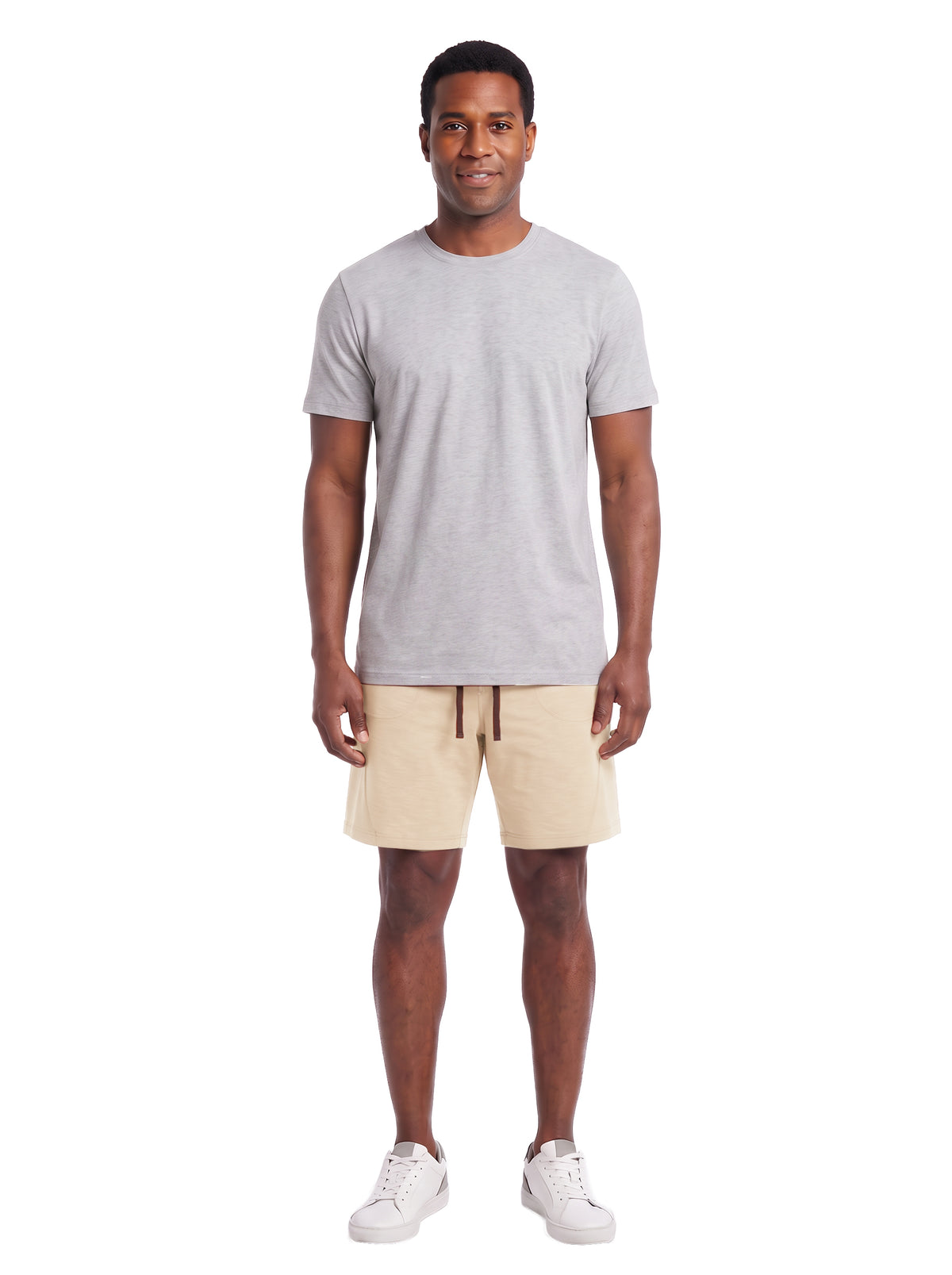 5004-SBT Men's Slub Terry Drawstring Pullover Shorts