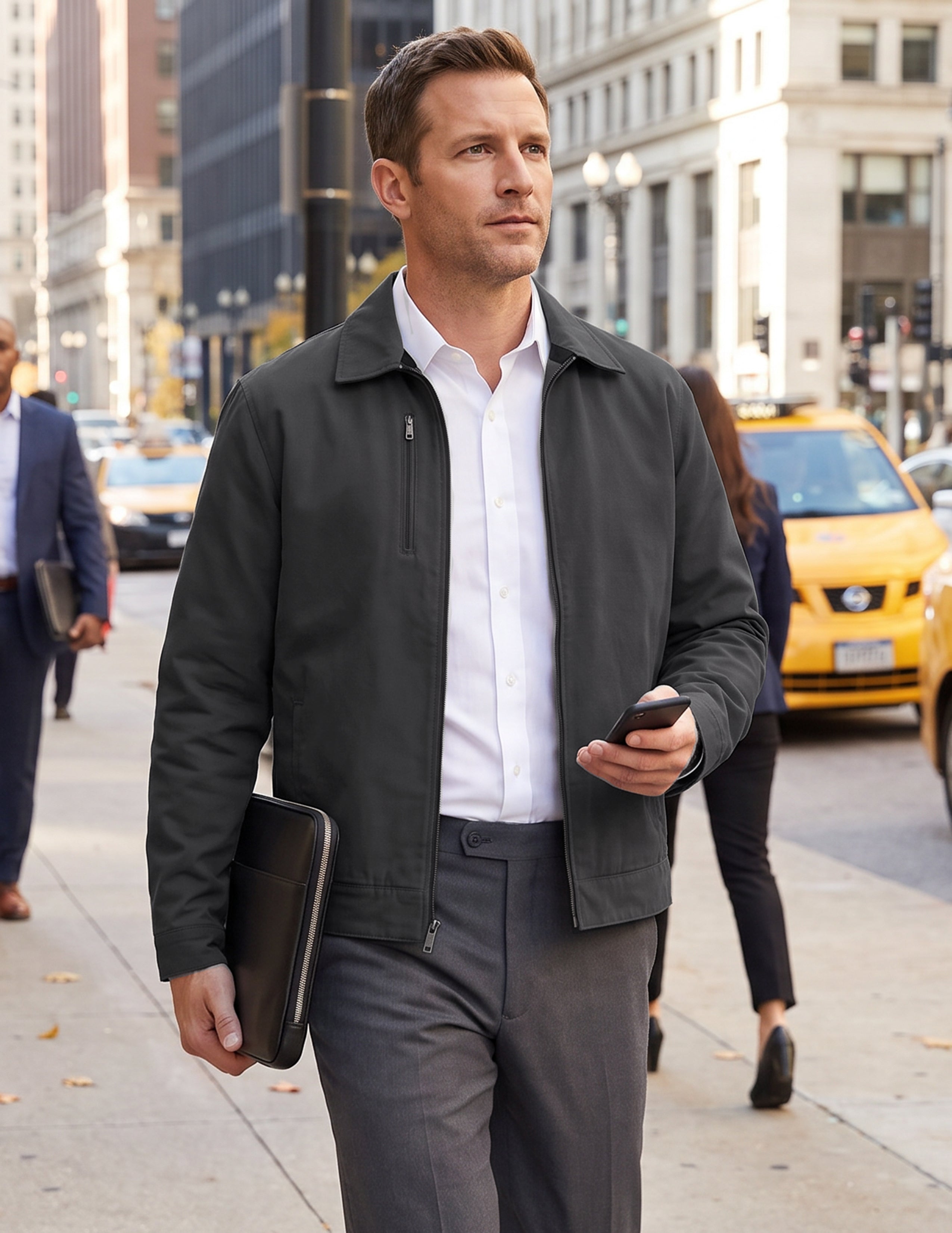 8528-CAV Men's Duck Canvas Full Zip Jacket
