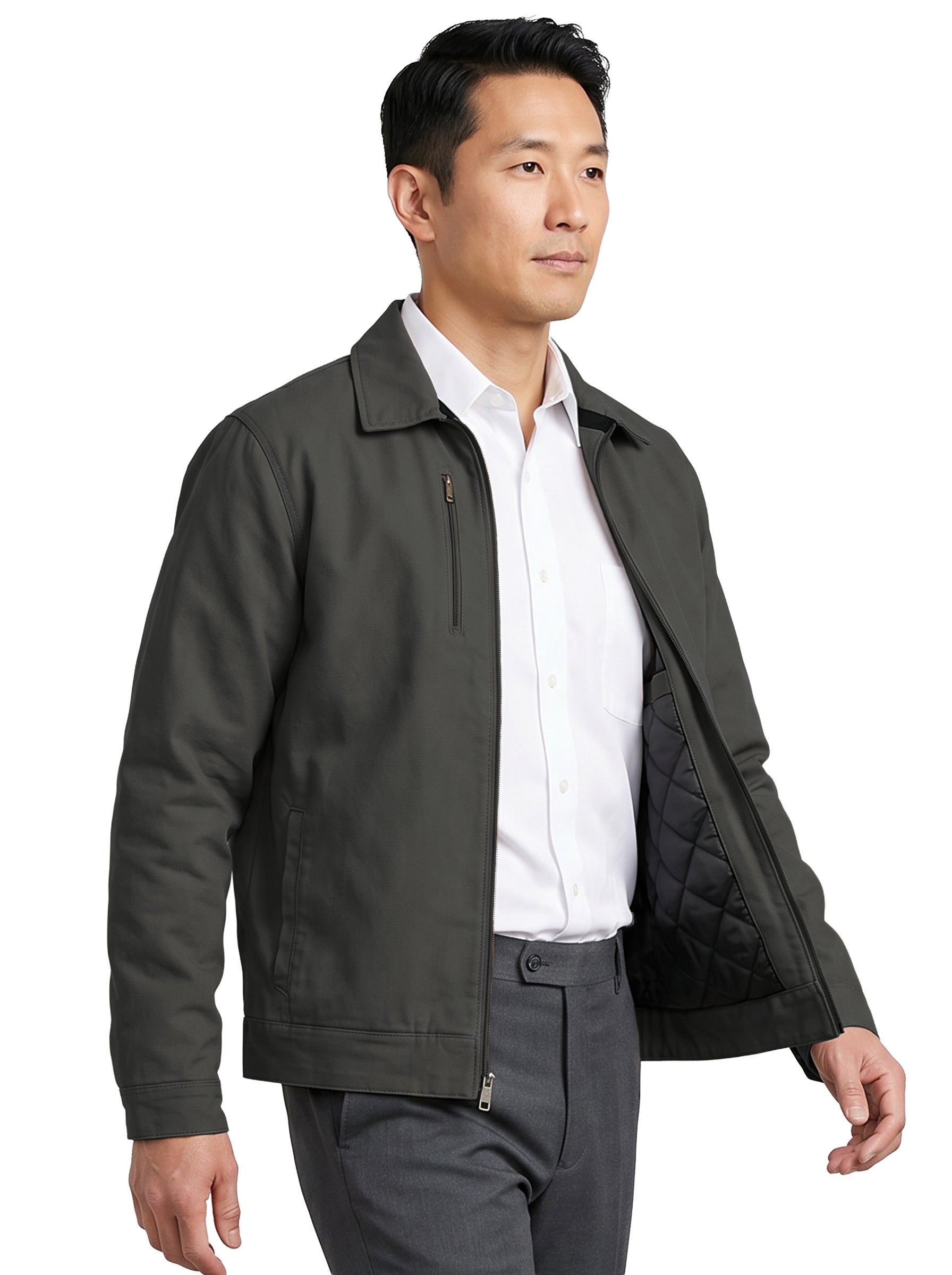 8528-CAV Men's Duck Canvas Full Zip Jacket