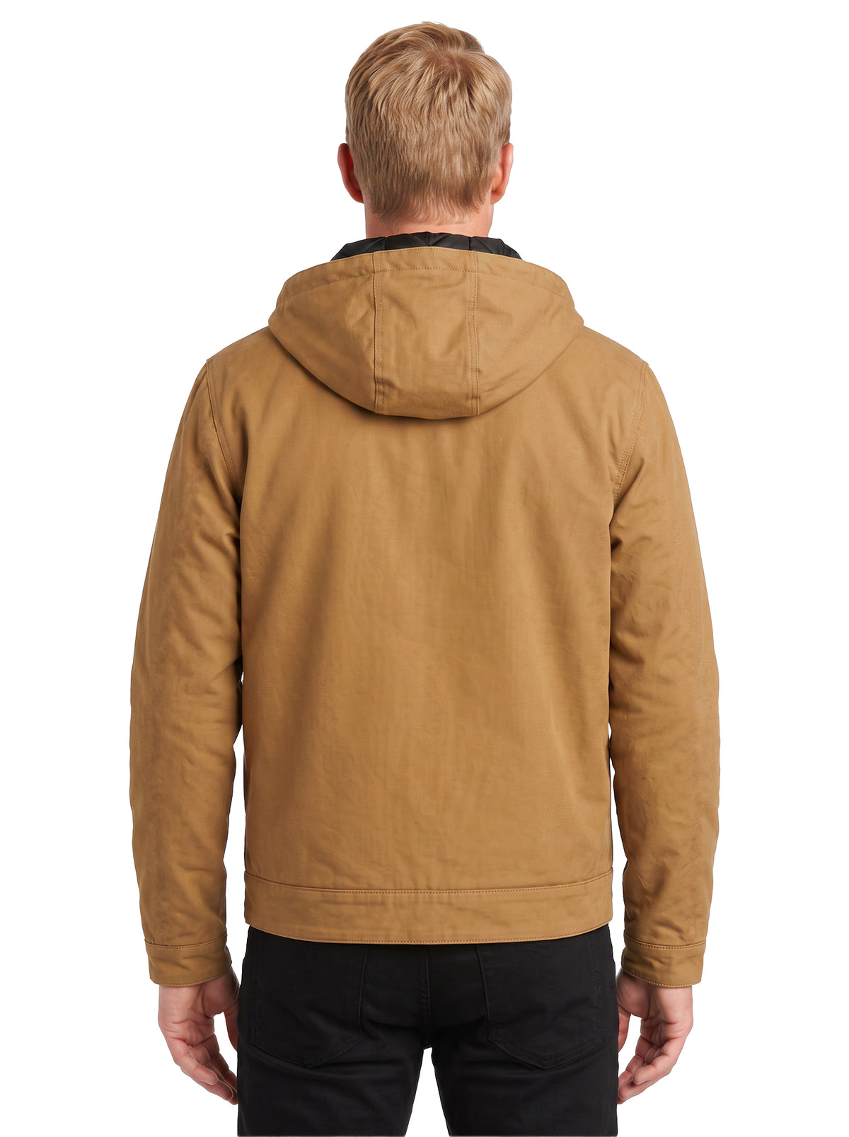 8768-CAV Men's Duck Canvas Full Zip Hooded Jacket