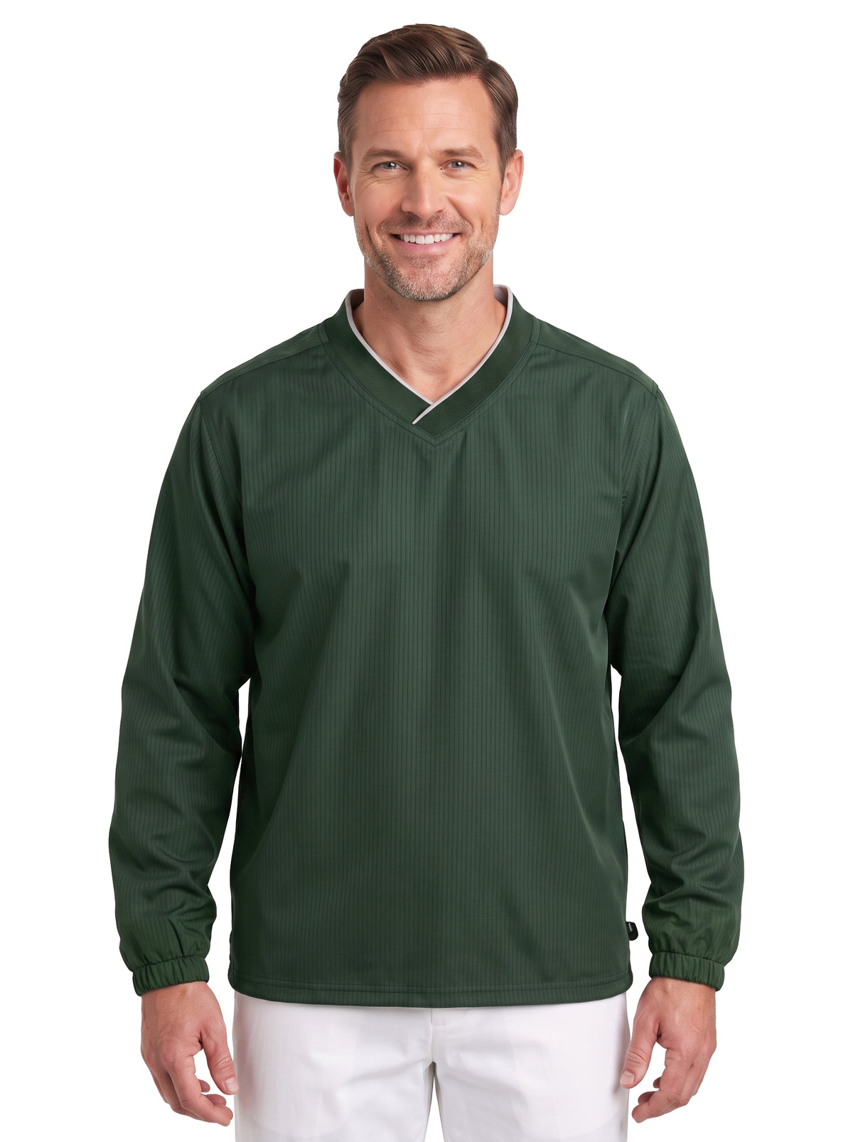 9008-BDJ Men's Bonded Jersey Pullover Windshirt