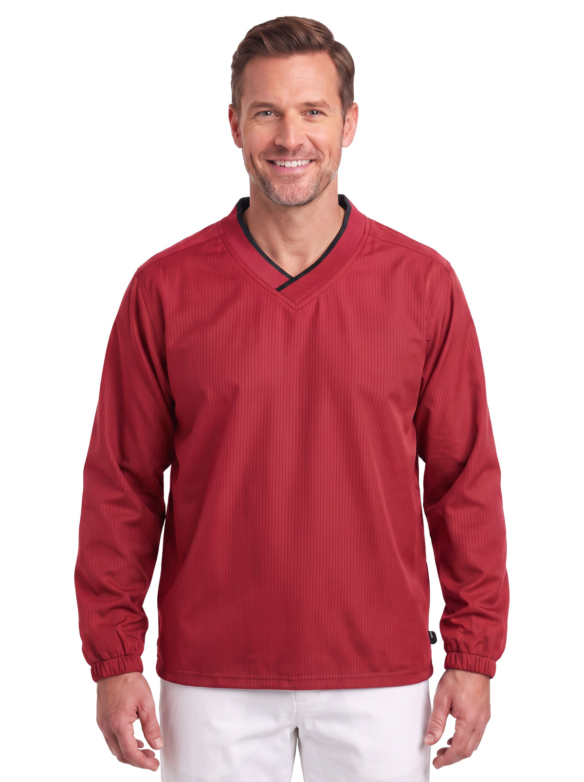 9008-BDJ Men's Bonded Jersey Pullover Windshirt